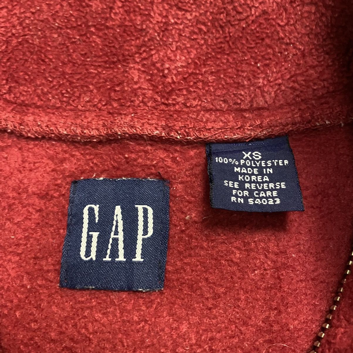 Gap × Vintage Vintage Gap Embroidered Logo Half Zipper fleece Size US XS / EU 42 / 0 - 10 Thumbnail