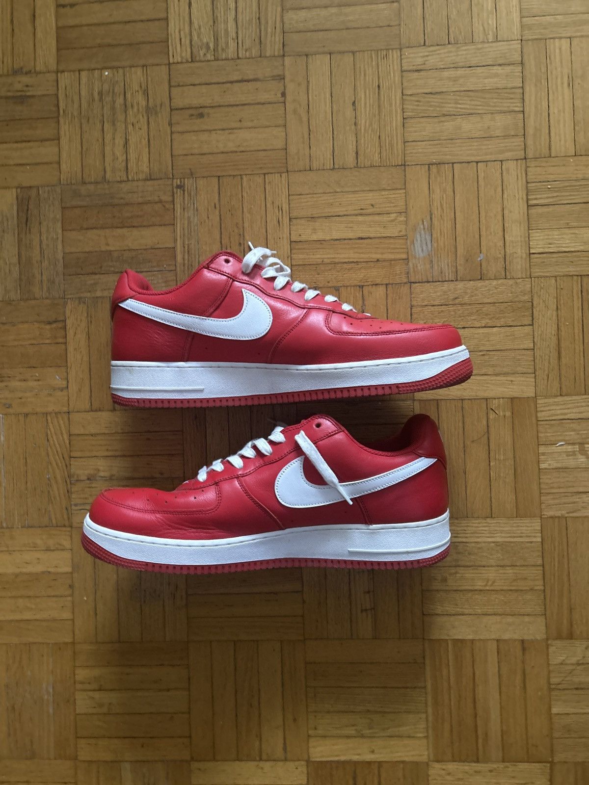 Nike Red nike air force 1s Size US 15 / EU 48 - 2 Thumbnail