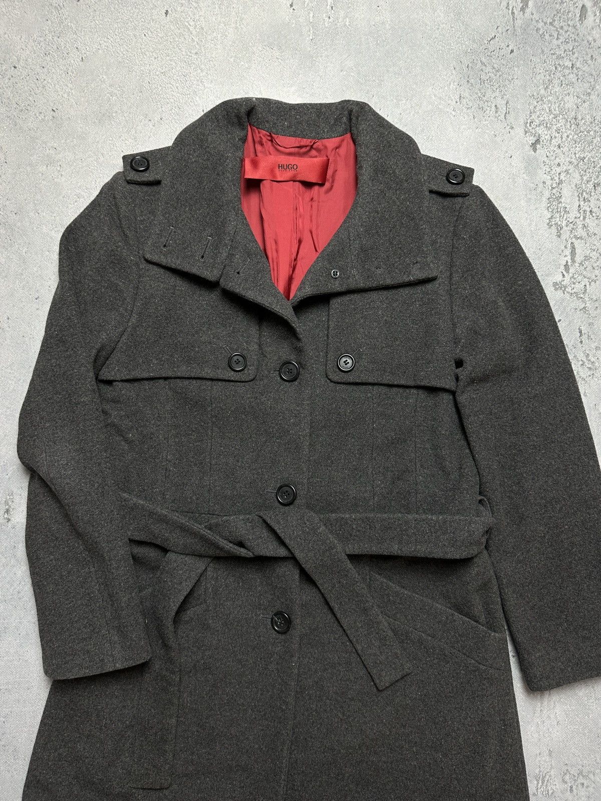 Hugo Boss Boss Hugo Boss Wool Vintage Long Belted Trench Coat Madleen Size M / US 6-8 / IT 42-44 - 7 Thumbnail