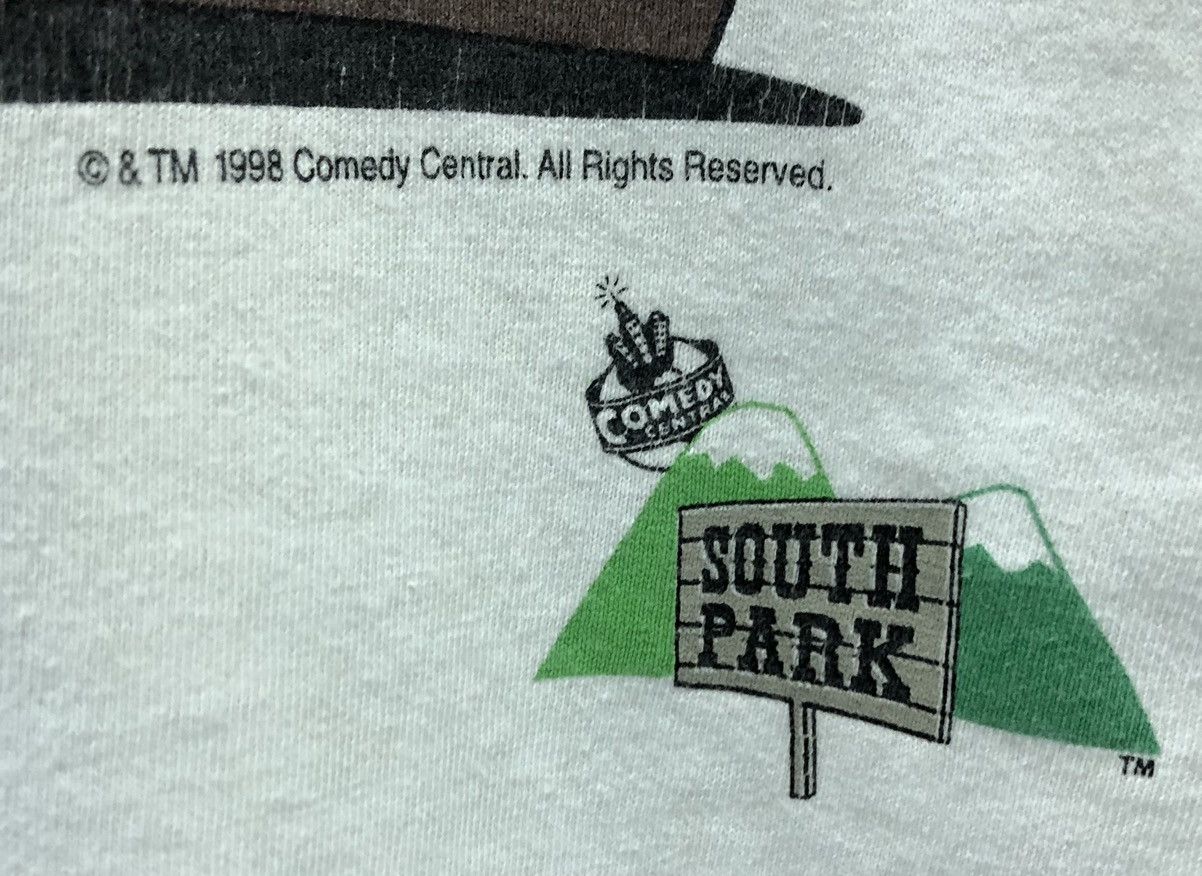 Vintage Vintage Gildan South Park 1998 Comedy Central T-Shirt Size US XL / EU 56 / 4 - 4 Thumbnail