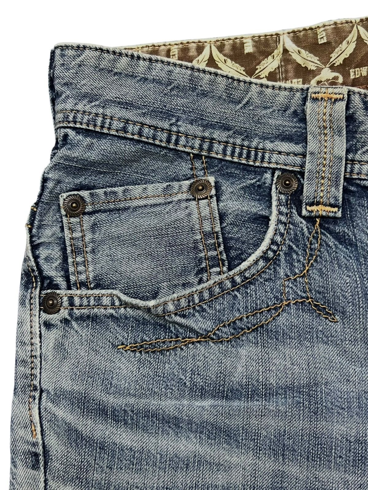Edwin Bootcut Vintage Edwin 431 Japan - Faded, Distressed Jeans Size US 34 / EU 50 - 8 Thumbnail