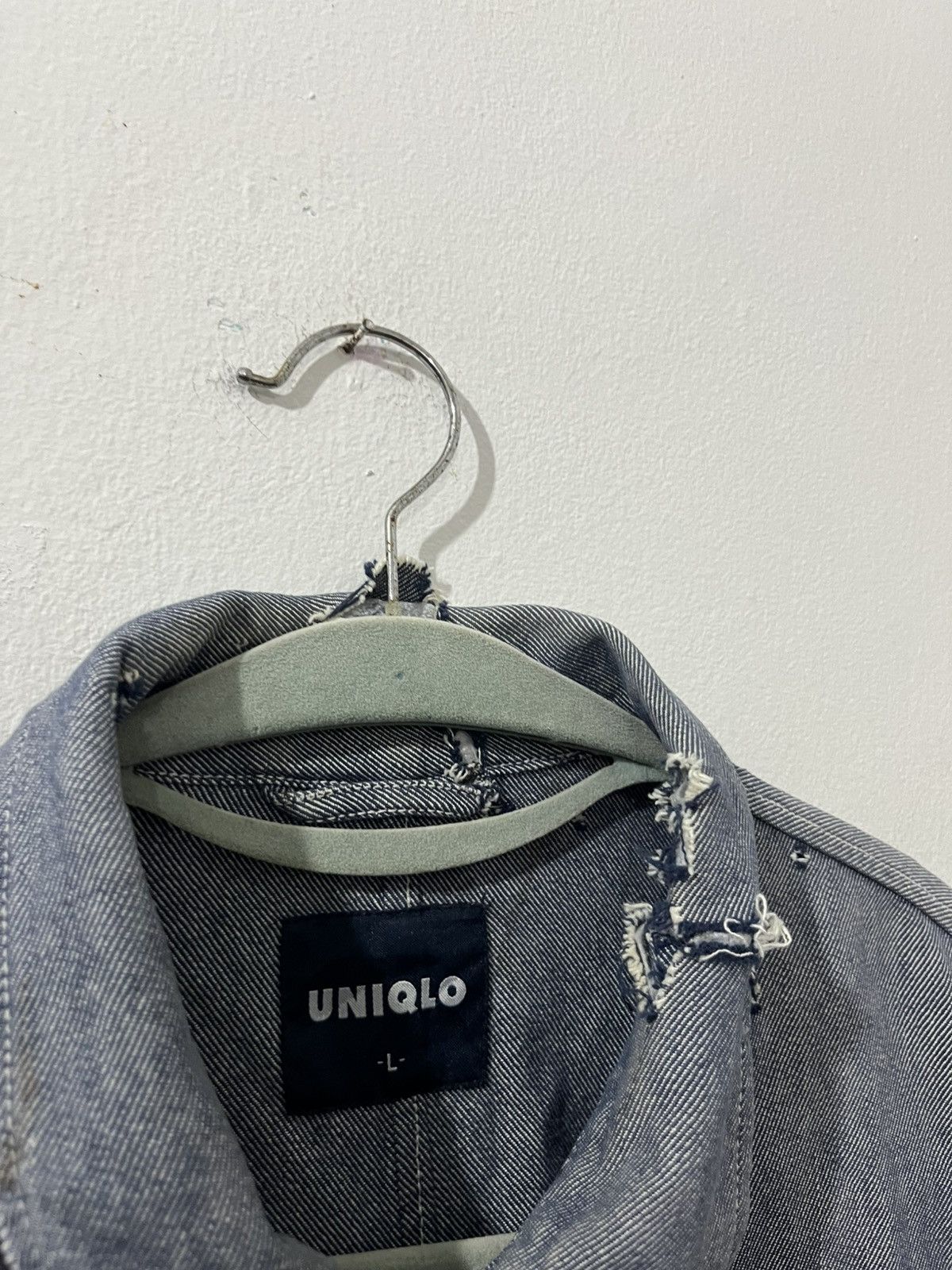 Japanese Brand 💥2000s Y2K Uniqlo Ripped Distressed Trashed Chore Jackets Size US L / EU 52-54 / 3 - 8 Thumbnail