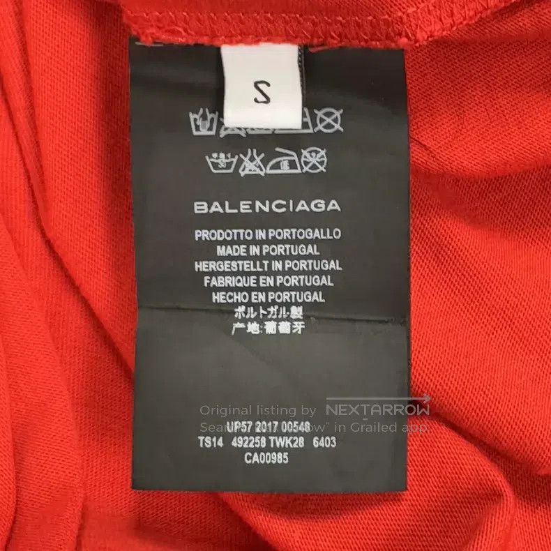 Balenciaga Balenciaga Red Coke Short Sleeve S Size Size US S / EU 44-46 / 1 - 4 Thumbnail