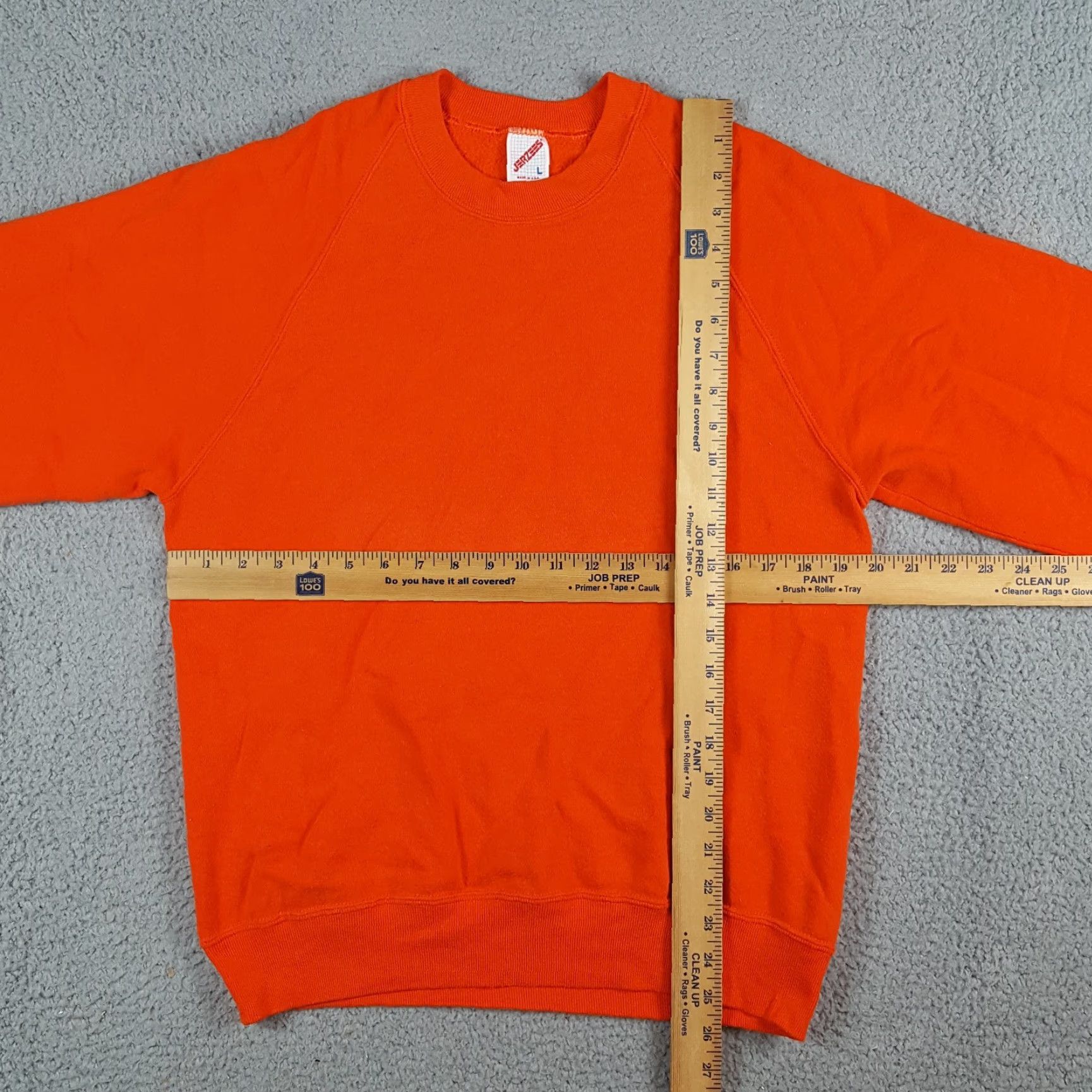 Jerzees VINTAGE Jerzees 90s Blaze Orange Fleece Hunting Sweatshirt Mens M Pullover Crewneck Sweatshirt Size US M / EU 48-50 / 2 - 7 Thumbnail