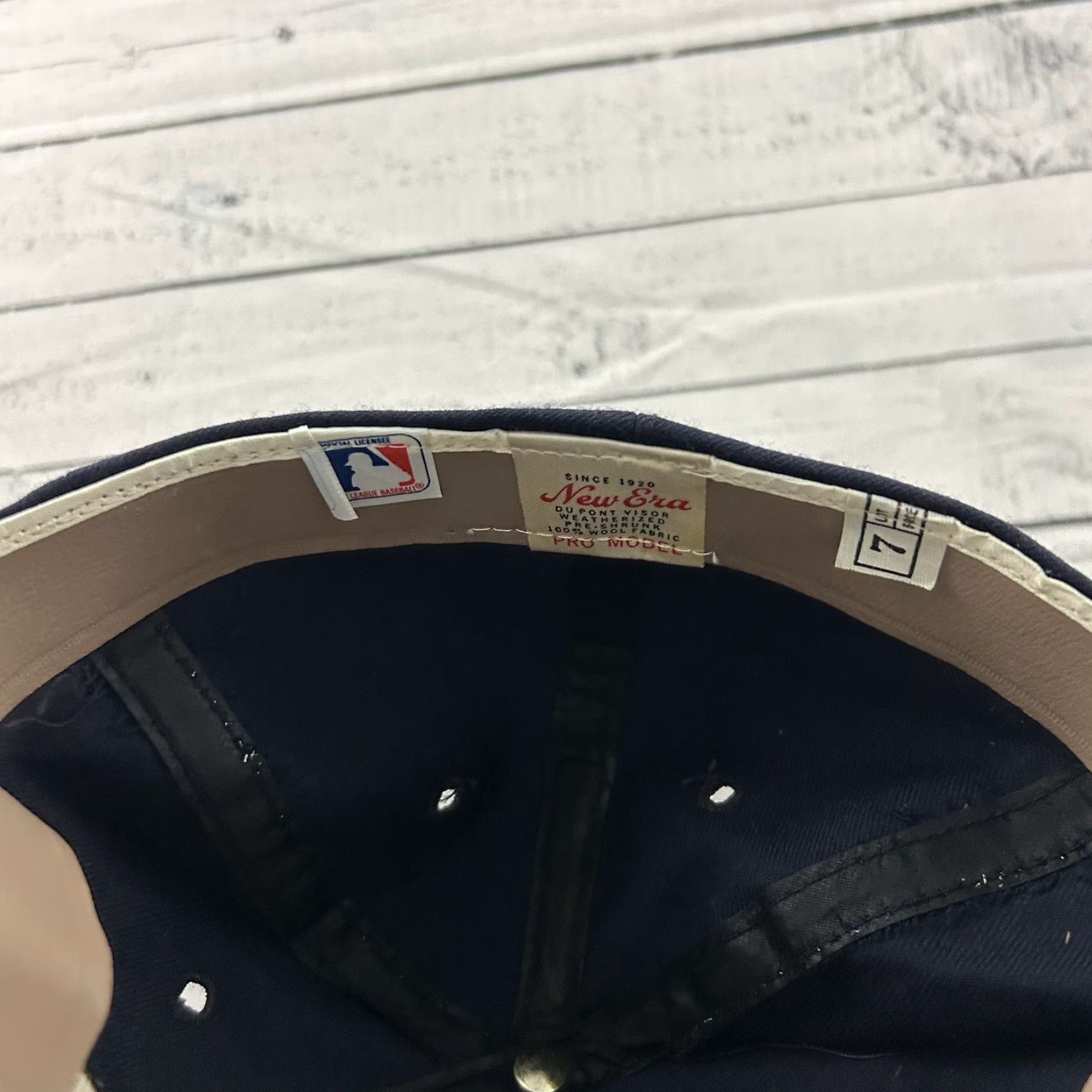 New Era VINTAGE New Era Houston Astros Pro Model Hat Men's Fitted Size 7 Blue Size ONE SIZE - 3 Thumbnail