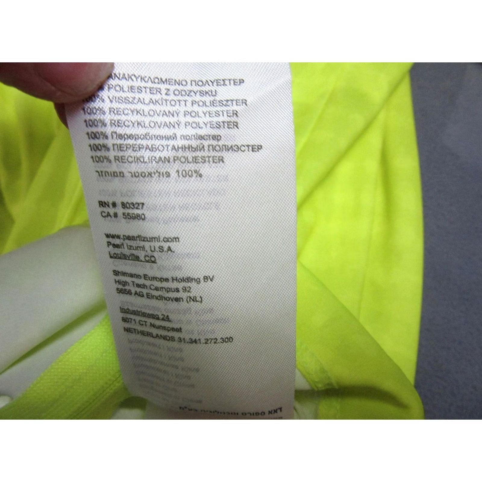 PEARL iZUMi Pearl Izumi Womens Shirt XL Yellow Cycling Jersey Full Zip Short Sleeve Top Size XL / US 12-14 / IT 48-50 - 6 Thumbnail