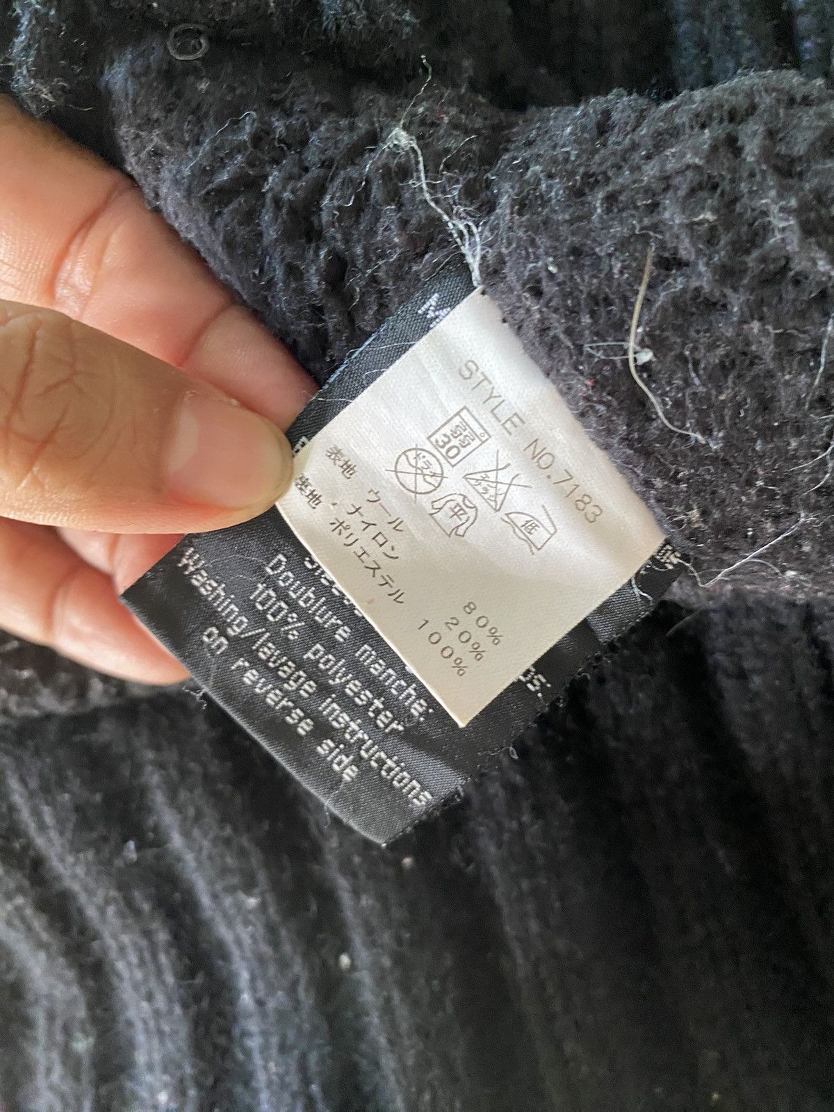 Schott SchottⓇ Black Thick Knit Sweater Size US M / EU 48-50 / 2 - 11 Thumbnail