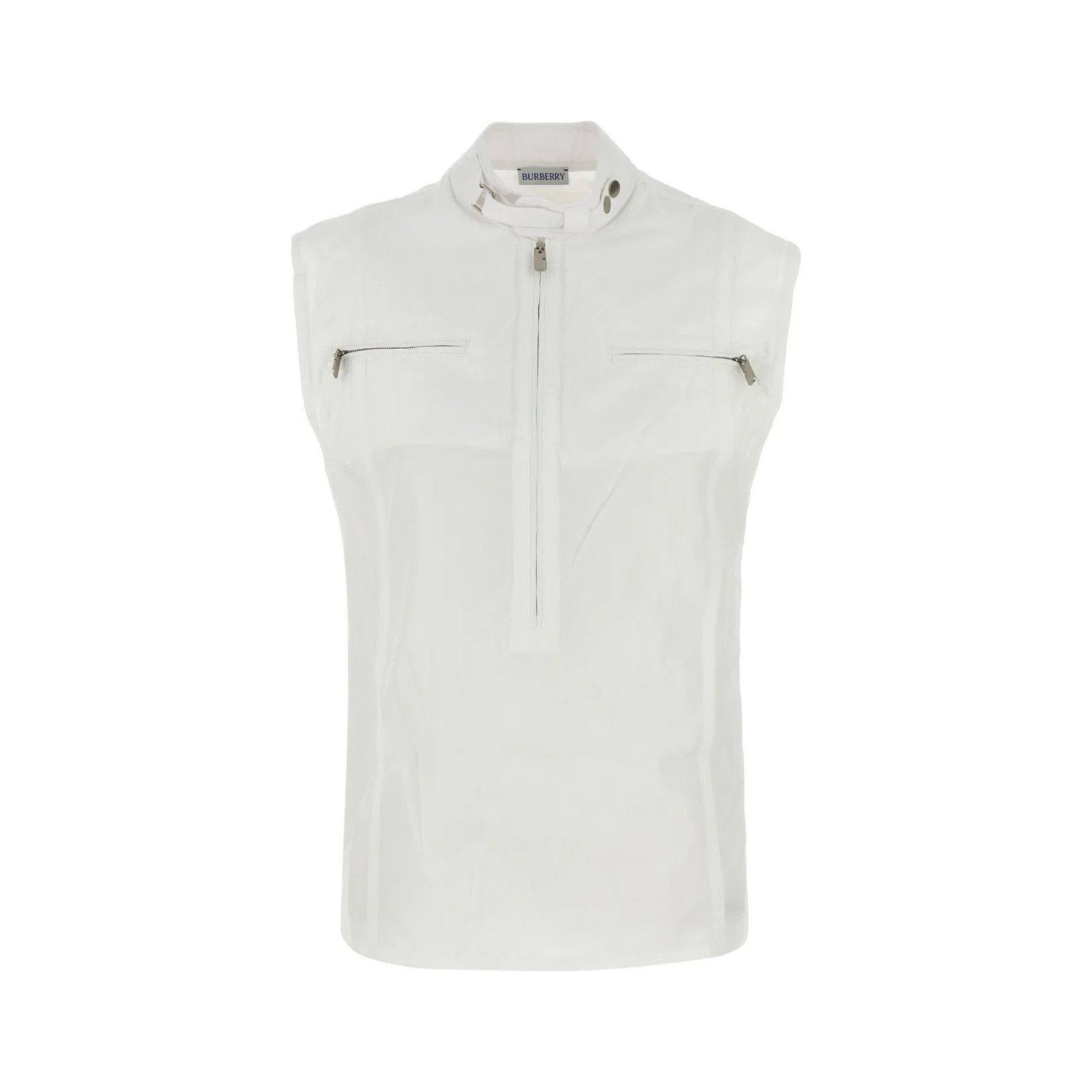 BURBERRY White Cotton Vest New )
