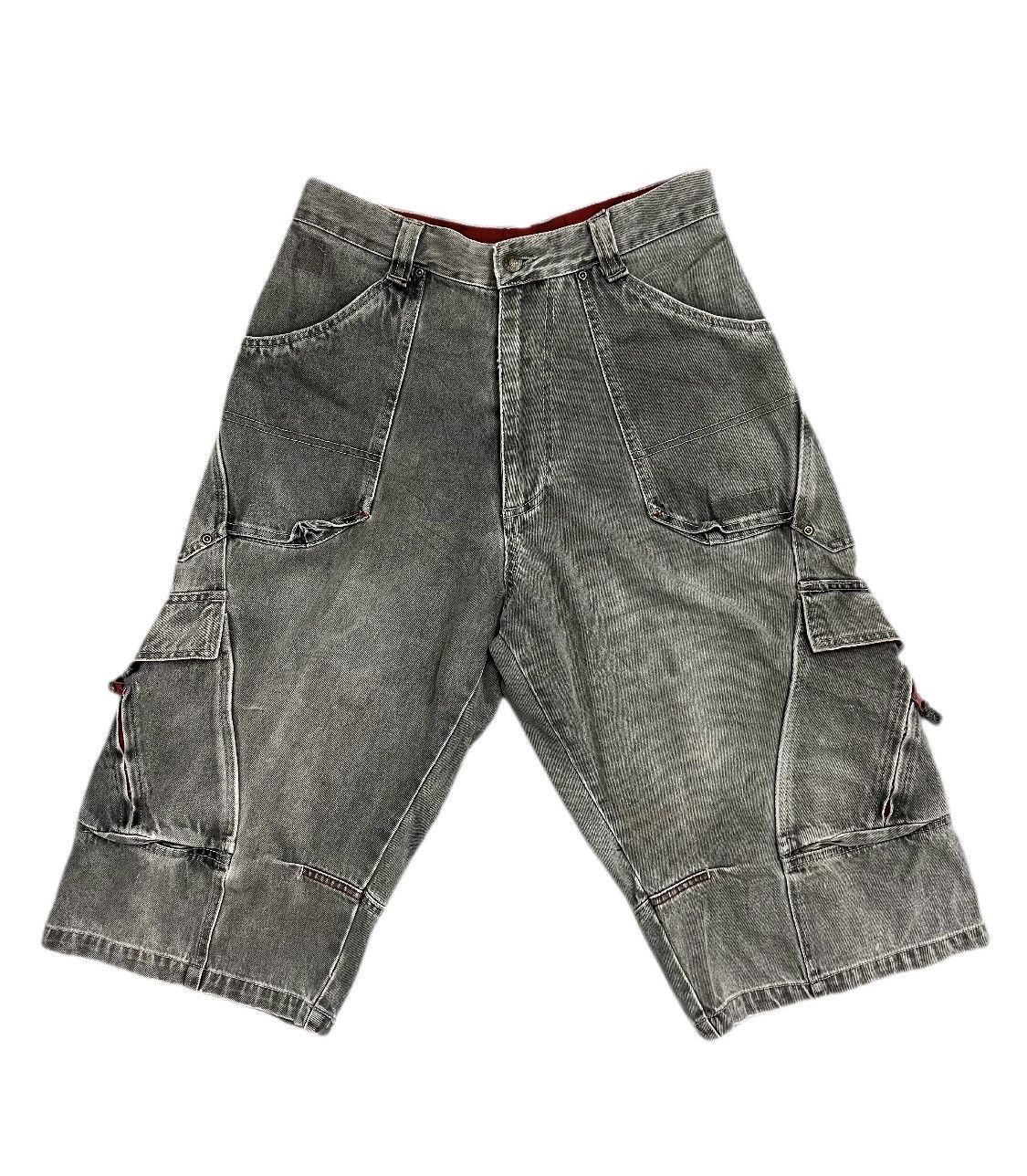 image of Vintage Y2K Hobo Denim Baggy Multipocket Short in Denim/Grey, Men's (Size 30)