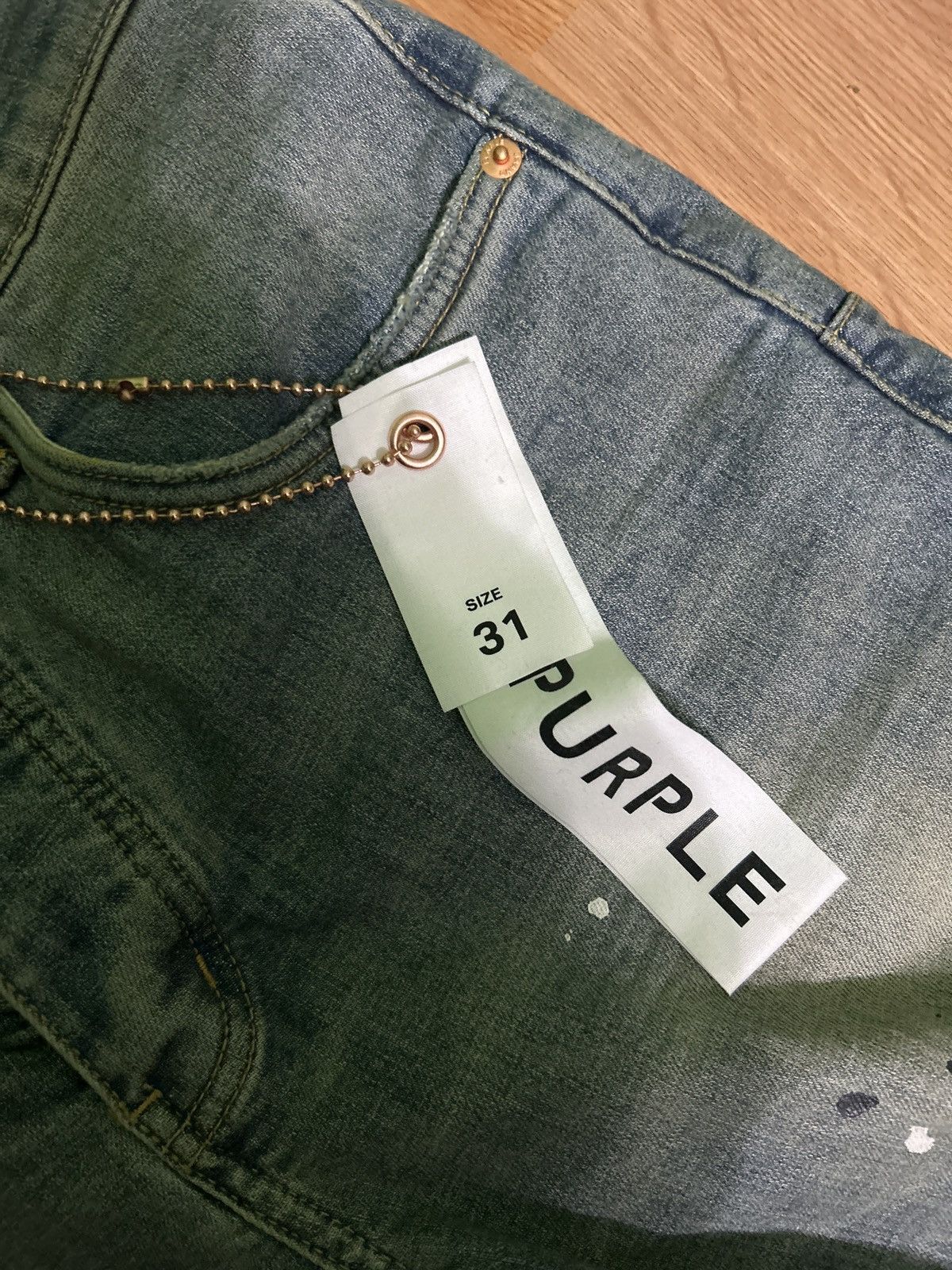 Purple Brand Purple jeans paint splatter Size US 31 - 4 Thumbnail