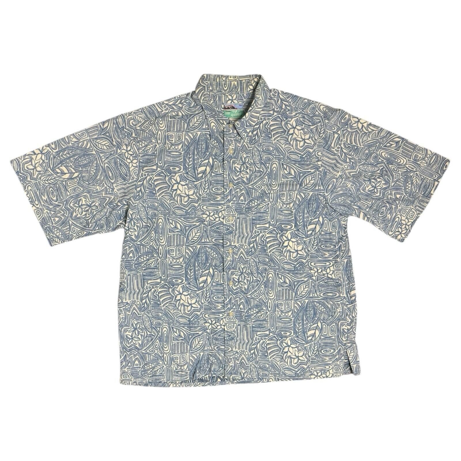 Reyn Spooner Vintage Reyn Spooner Reverse Print Hawaiian Shirt XL Tiki Size US XL / EU 56 / 4 - 1 Thumbnail