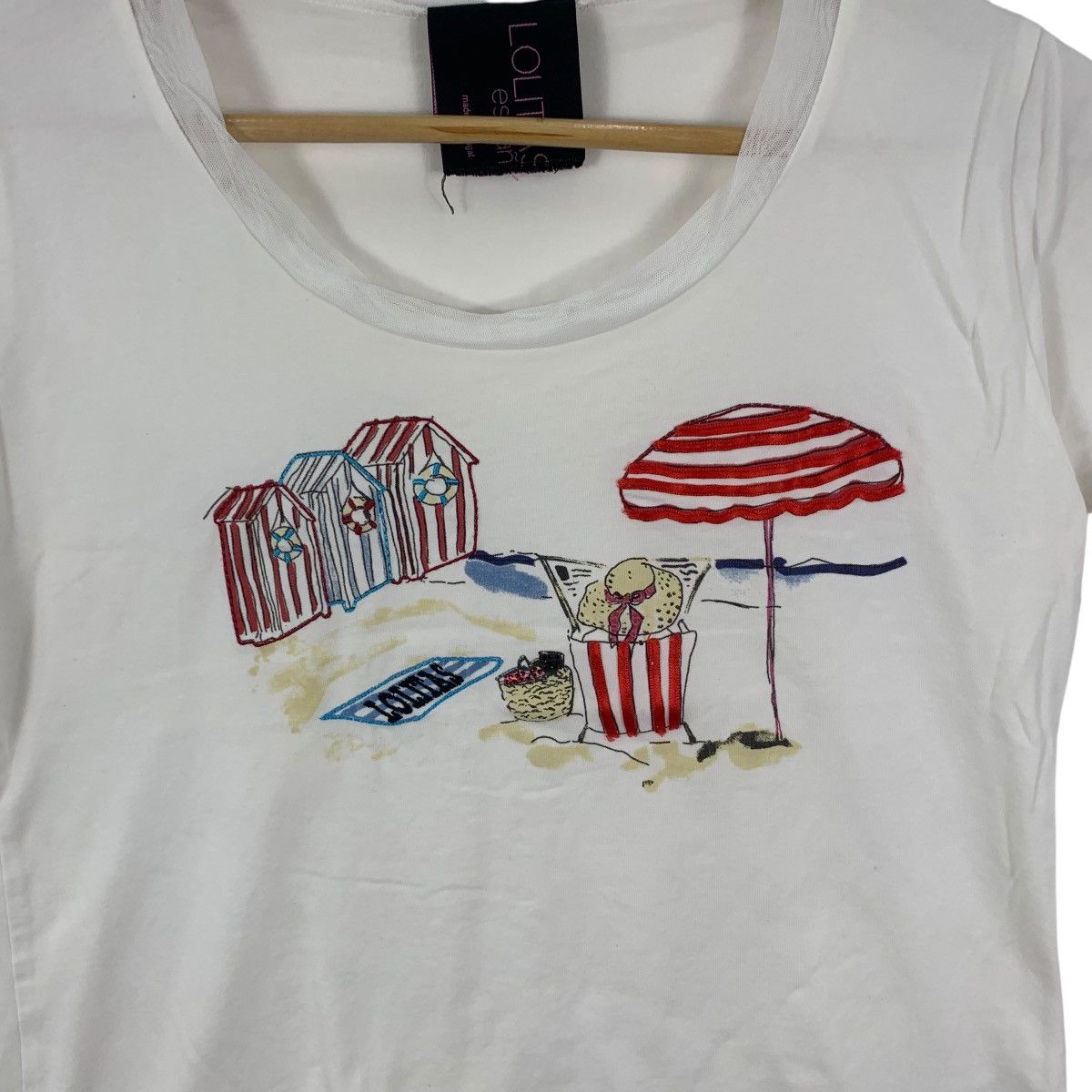 Vintage Vintage LOLITAS & LOLOS ESPANA Summer Vacation Tee Shirt Top Size S / US 4 / IT 40 - 5 Thumbnail