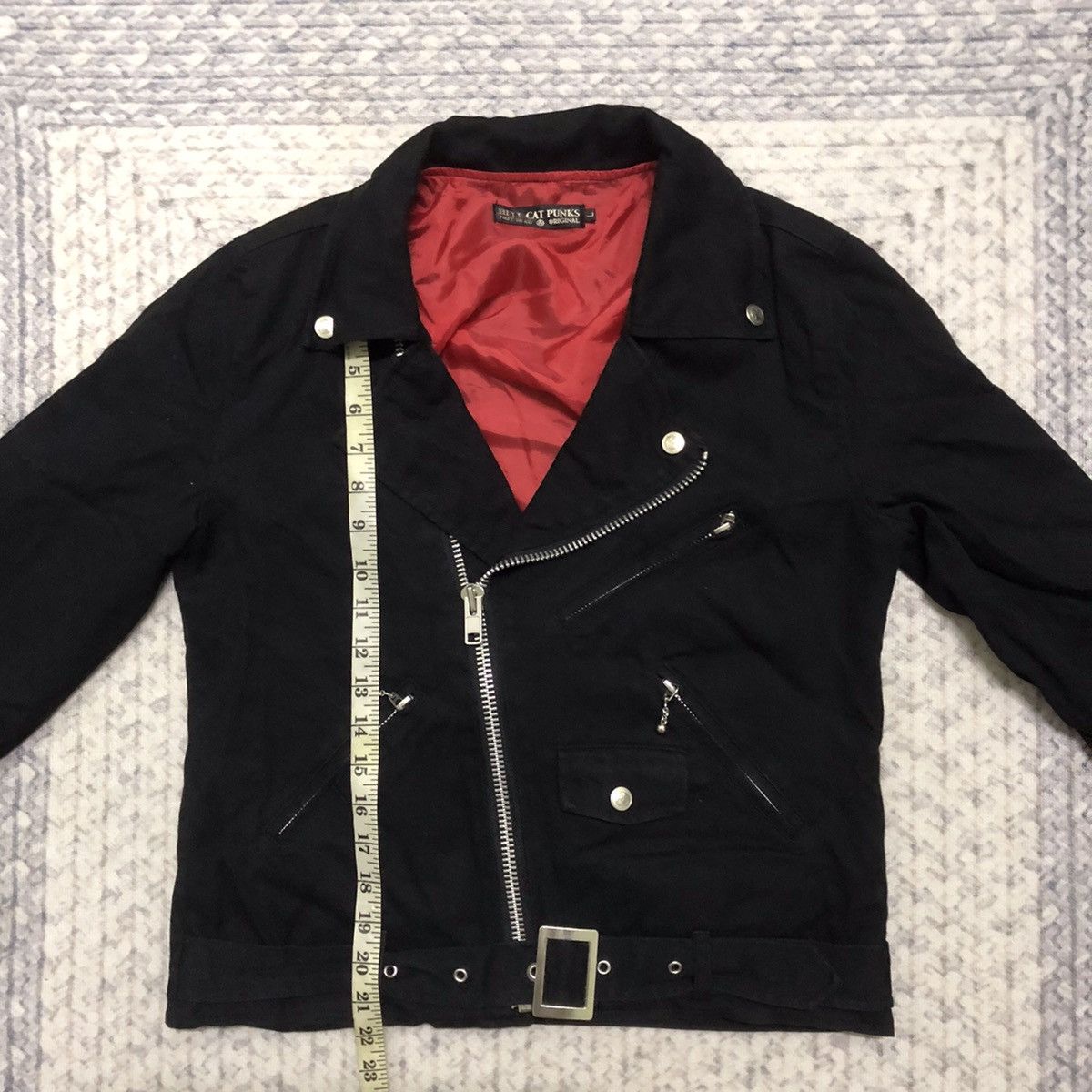 Japanese Brand × Seditionaries × Vintage Rare Hell Cat Punks Double Collar Punk Jacket Size US XXS / EU 40 - 9 Thumbnail