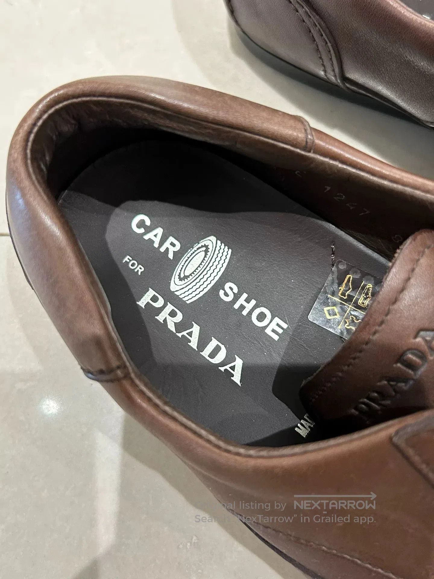 Prada Prada Brown Flat Derby Shoes. Size US 9 / EU 42 - 2 Thumbnail