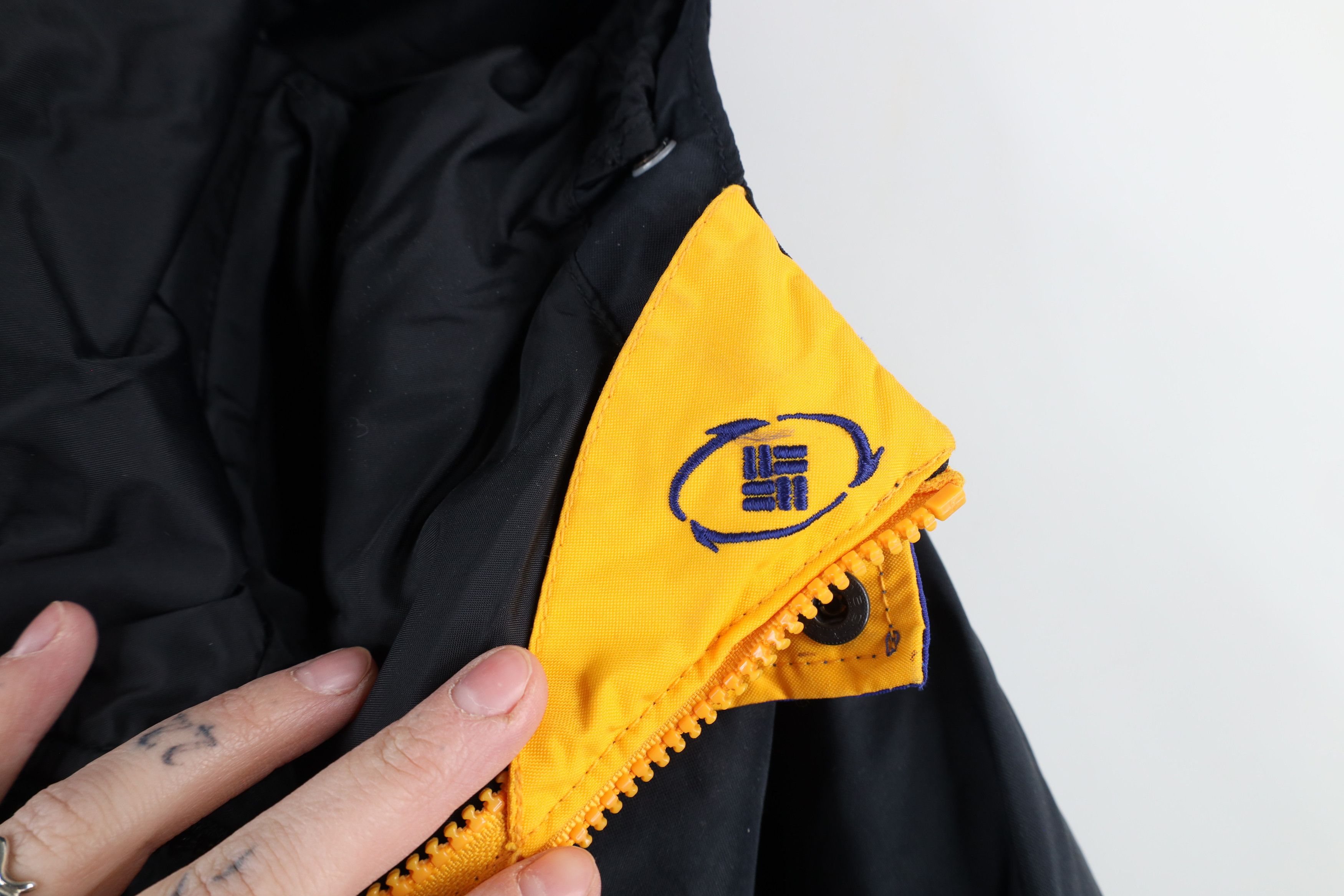 Columbia × Vintage Vintage 90s Columbia 2 In 1 Winter Hooded Jacket Coat Blue Size US L / EU 52-54 / 3 - 8 Thumbnail
