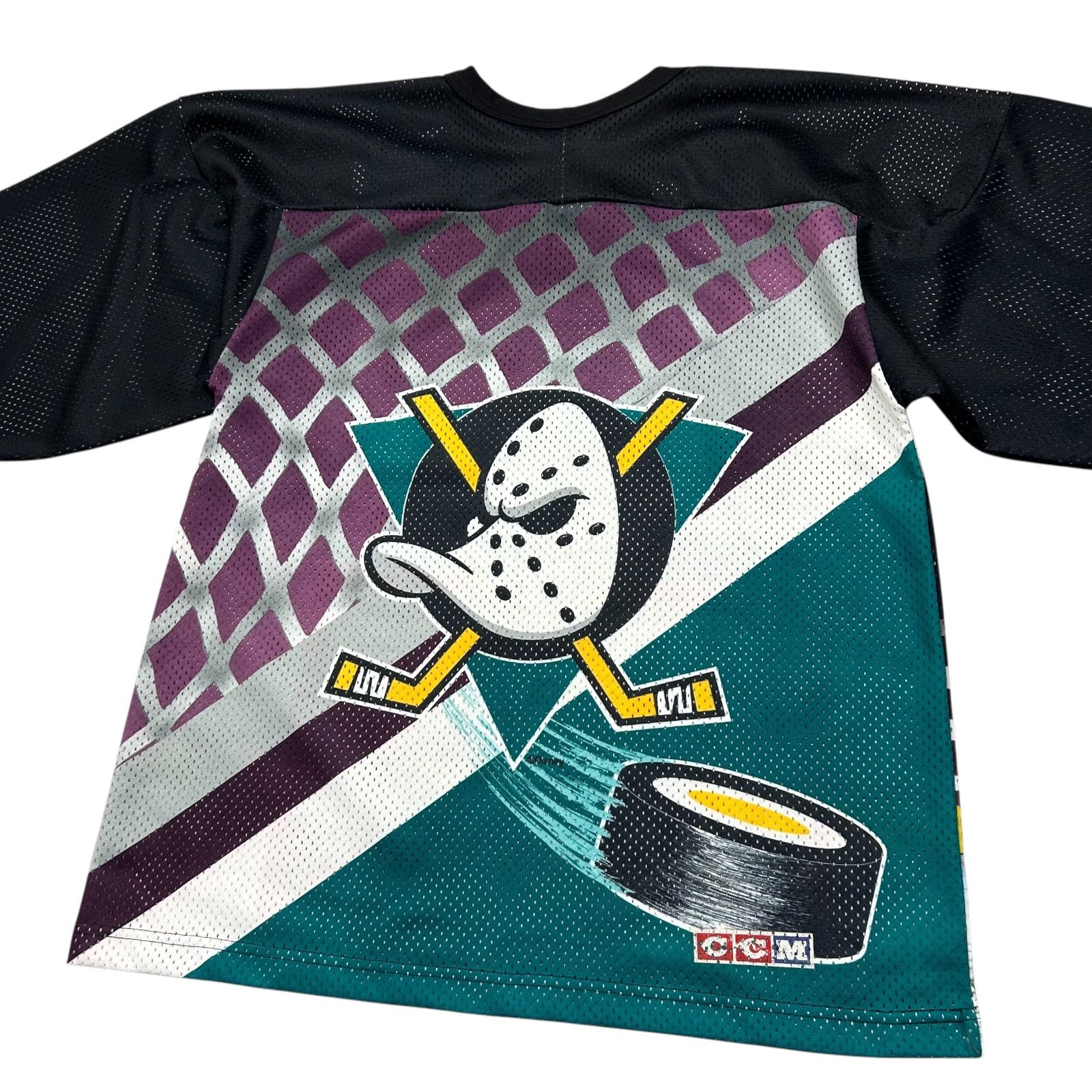 NHL VTG 90s MIGHTY DUCKS CCM HOCKEY JERSEY AOP Size US M / EU 48-50 / 2 - 4 Thumbnail