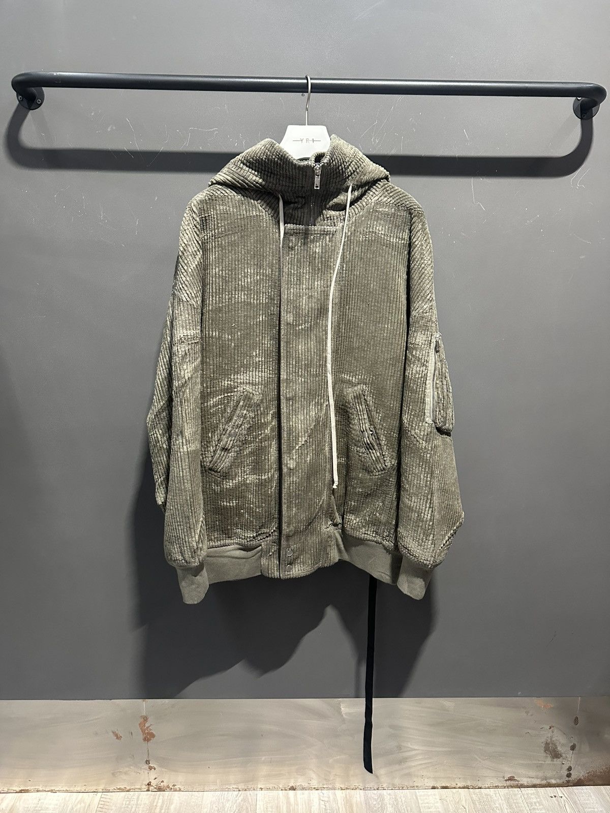 Rick Owens × Rick Owens Drkshdw Rick Owens Drkshdw Hooded Long Bomber Size US M / EU 48-50 / 2 - 1 Thumbnail