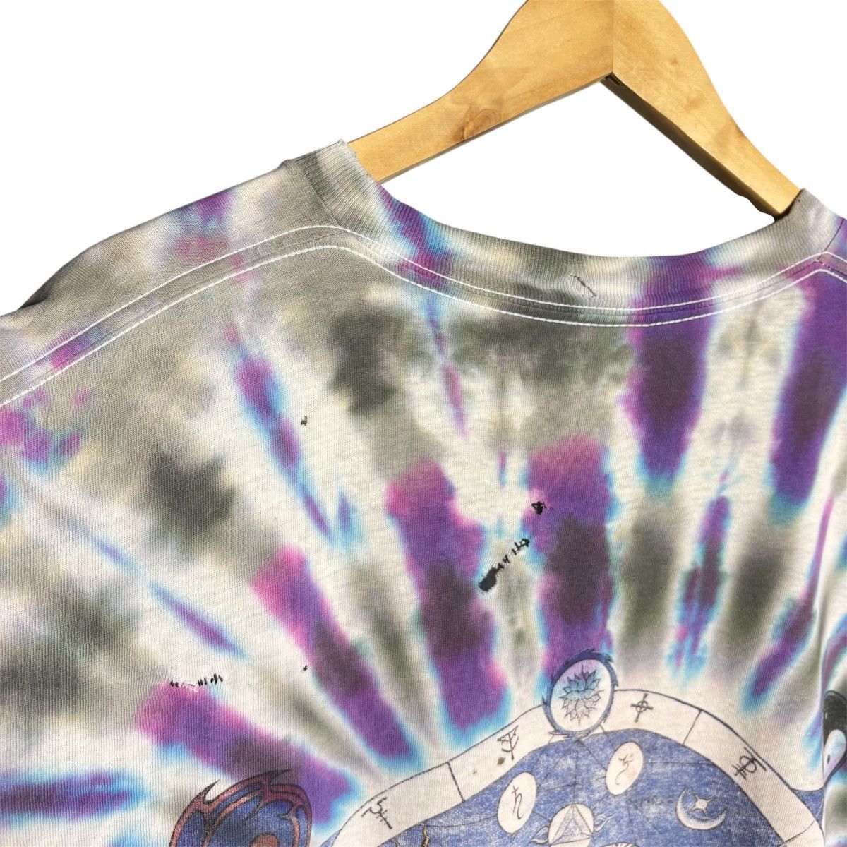 Band Tees Vintage 90s Grateful Dead Wizard Distressed T-Shirt Band Tee Size US XL / EU 56 / 4 - 8 Thumbnail