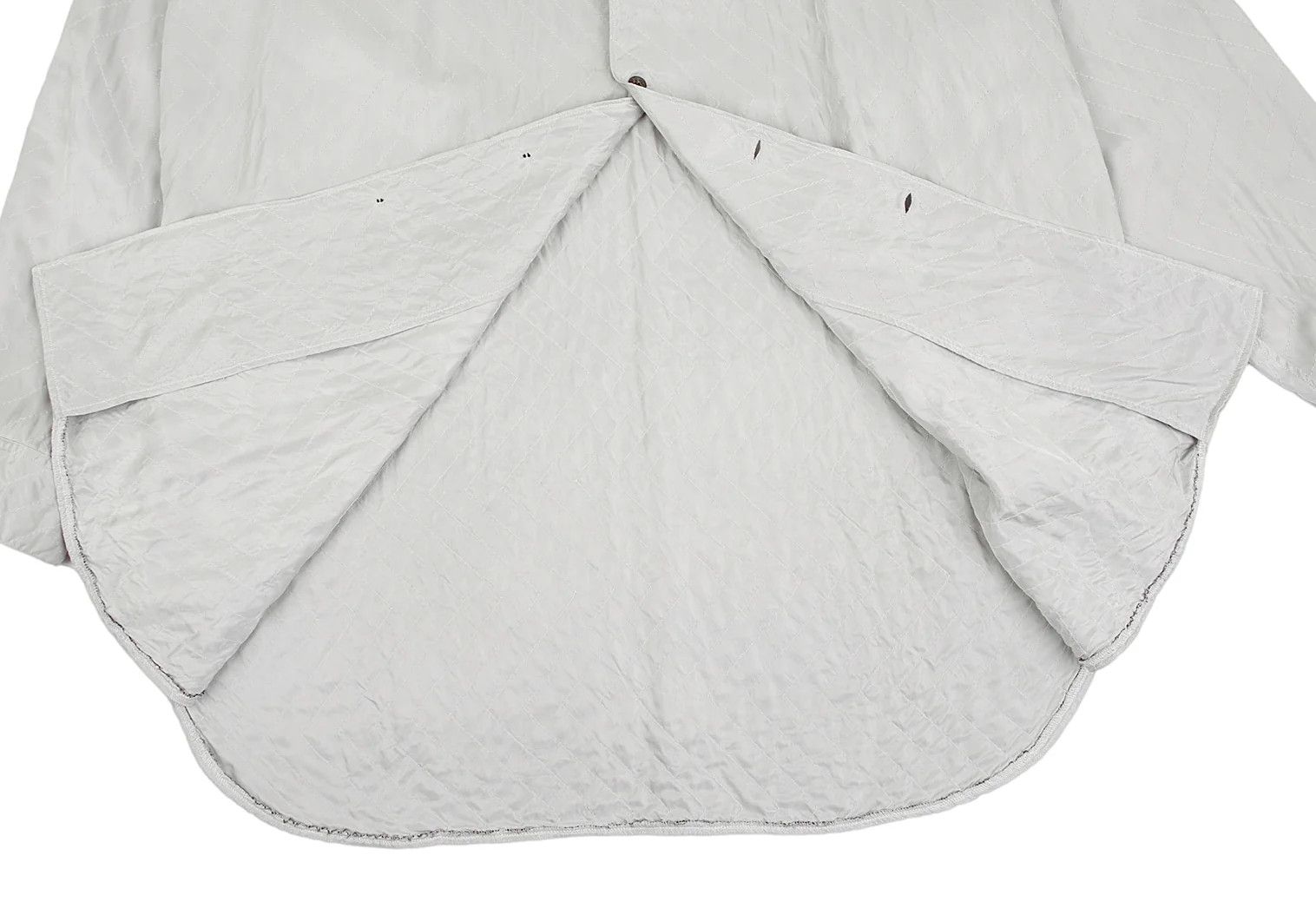 Yohji Yamamoto Yohji Yamamoto Silver Zigzag Stitch Long Shirt Size US M / EU 48-50 / 2 - 16 Thumbnail