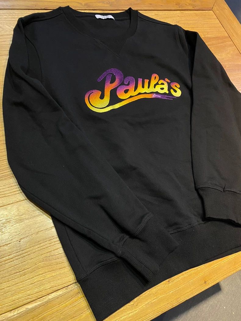 Loewe LOEWE Black cotton color letters gradient embroidery round Size L / US 10 / IT 46 - 8 Thumbnail