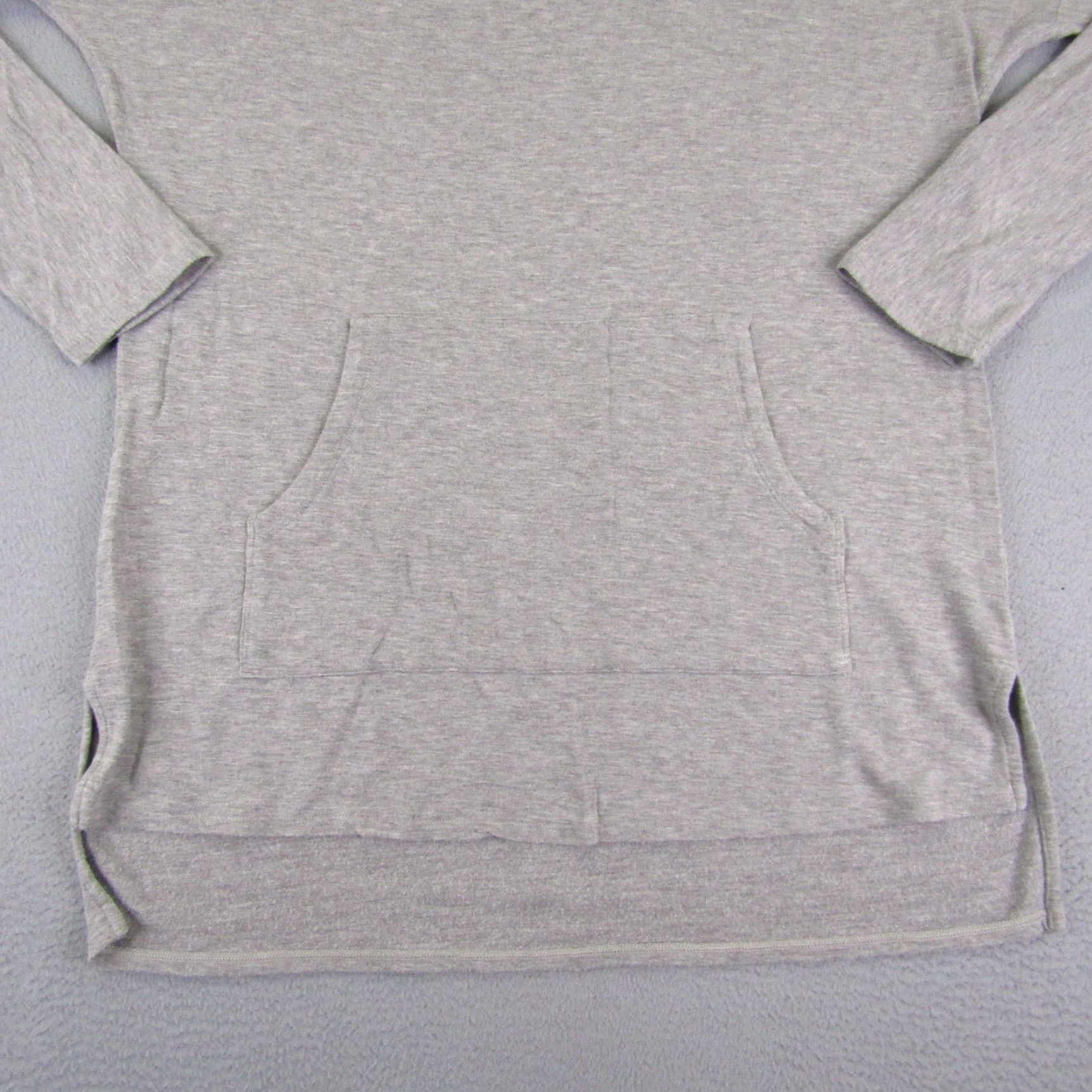 Vintage Kit and Ace Hoodie Womens 8 Gray Pullover Lightweight Stretch Hooded Sweatshirt Knit Size M / US 6-8 / IT 42-44 - 3 Thumbnail