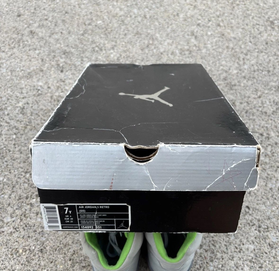 Jordan Brand Size 7-Jordan 5 GS 'Green Bean' 2006 Lightly Worn OG All Size US 7 / EU 40 - 14 Thumbnail
