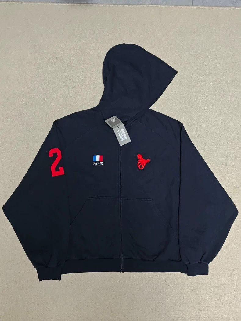 Balenciaga Distressed Polo Hoodie | Grailed
