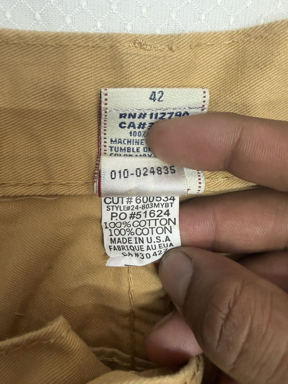 True Religion True Religion Joey Super T Khaki Denim Pants - Made in USA Size US 42 / EU 58 - 13 Thumbnail
