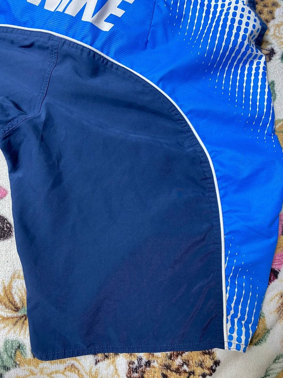 Nike Vintage blue Shorts big logo NIKE crazy Y2K streetwear Size US 32 / EU 48 - 17 Thumbnail