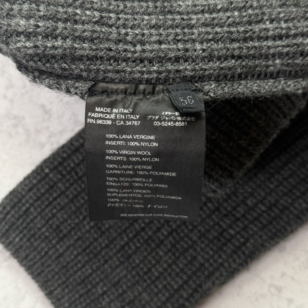 Prada Vintage 00’ Prada Wool Knit Ribbed Turtleneck Sweater Size US XL / EU 56 / 4 - 15 Thumbnail