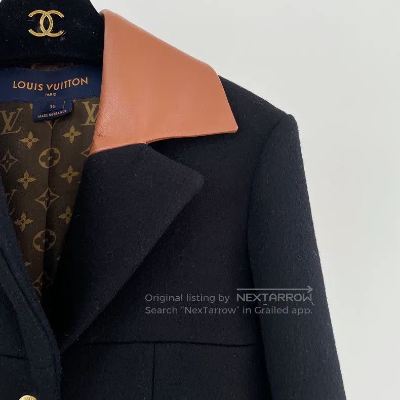 Louis Vuitton Louis Vuitton Black woolen jacket Size XS / US 0-2 / IT 36-38 - 5 Thumbnail