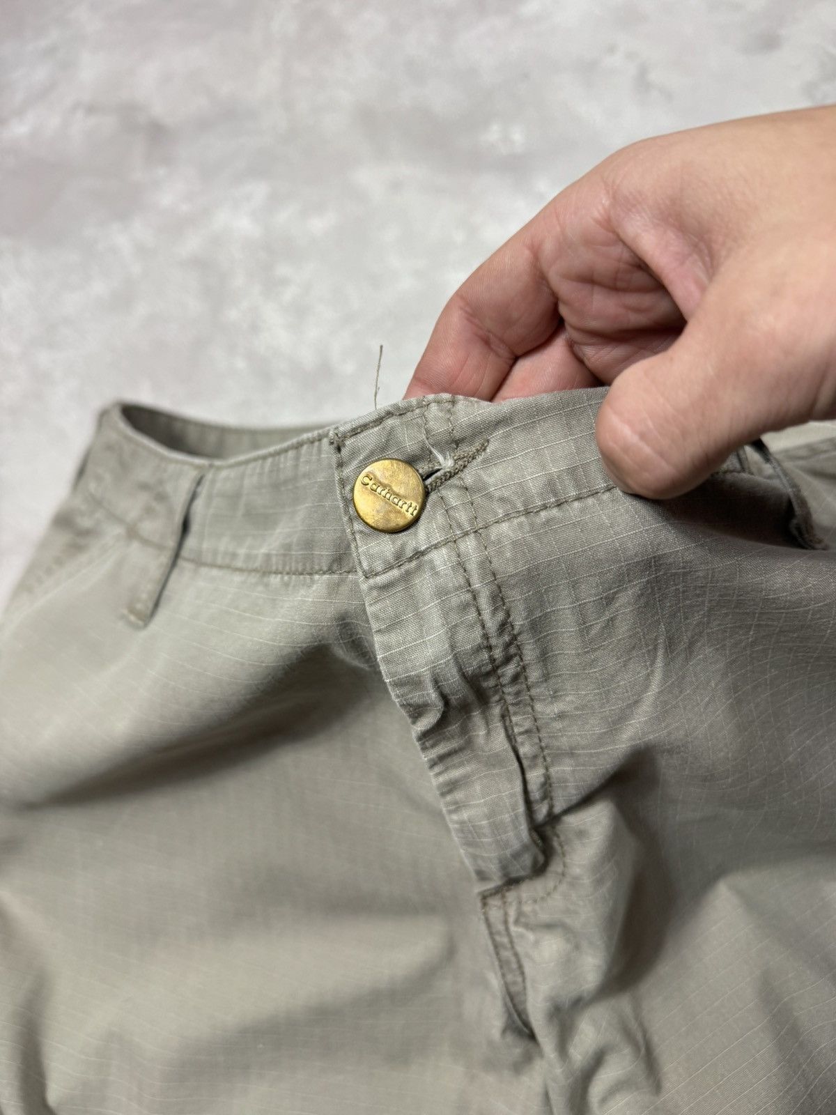 Carhartt Vintage Carhartt W Bermuda Beige Cargo Pants Size 32" / US 10 / IT 46 - 9 Thumbnail