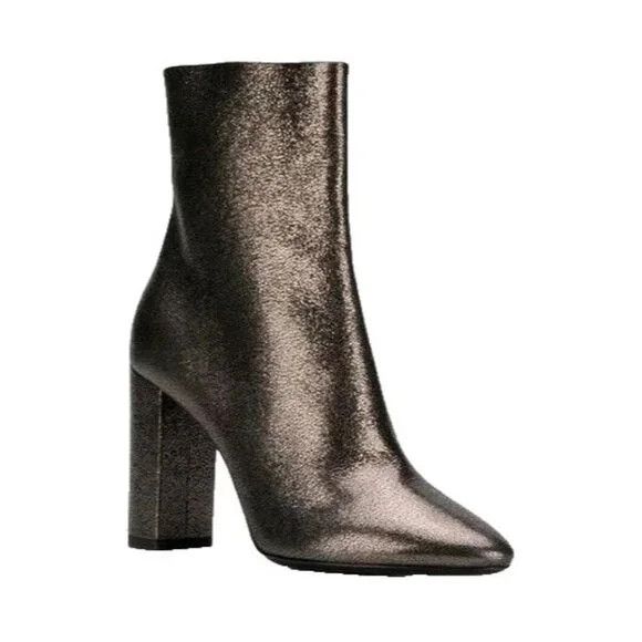 Saint Laurent Paris Saint Laurent Lou Ankle Boot 36 6 Metallic Leather Gun Metal Size US 6 / IT 36 - 12 Thumbnail