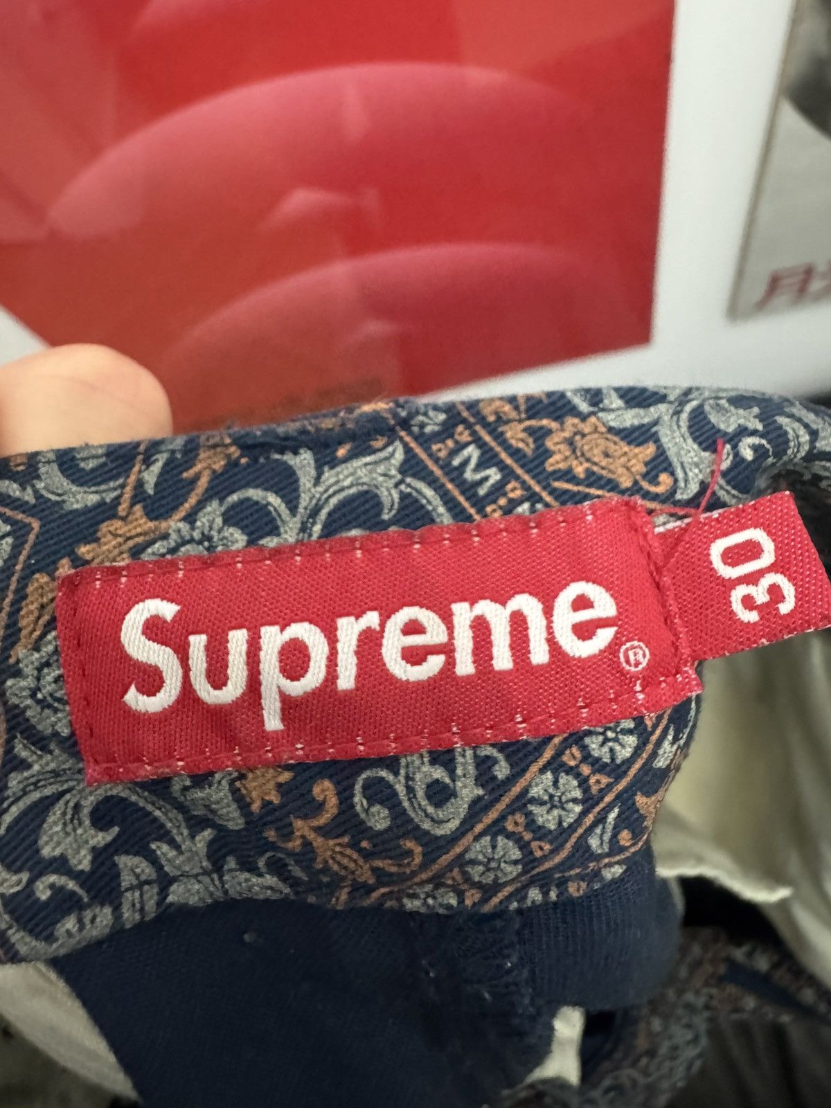 Supreme Supreme Work Pant Fullprint Floar Paisley Skate Streetwear Size US 30 / EU 46 - 7 Thumbnail