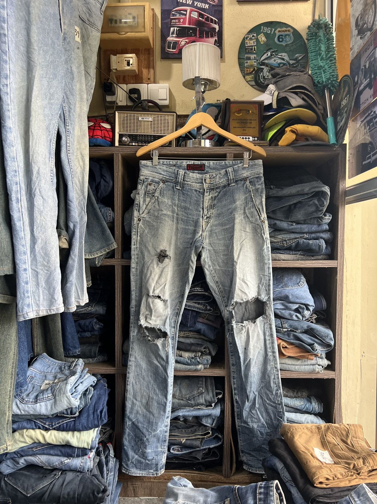 Johnbull 🔥Vintage Johnbull Kojima Japan Distressed Denim Size US 33 - 1 Thumbnail
