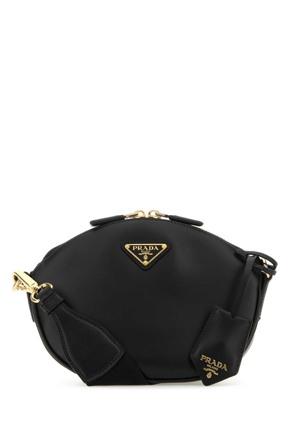 Black Leather Crossbody Bag