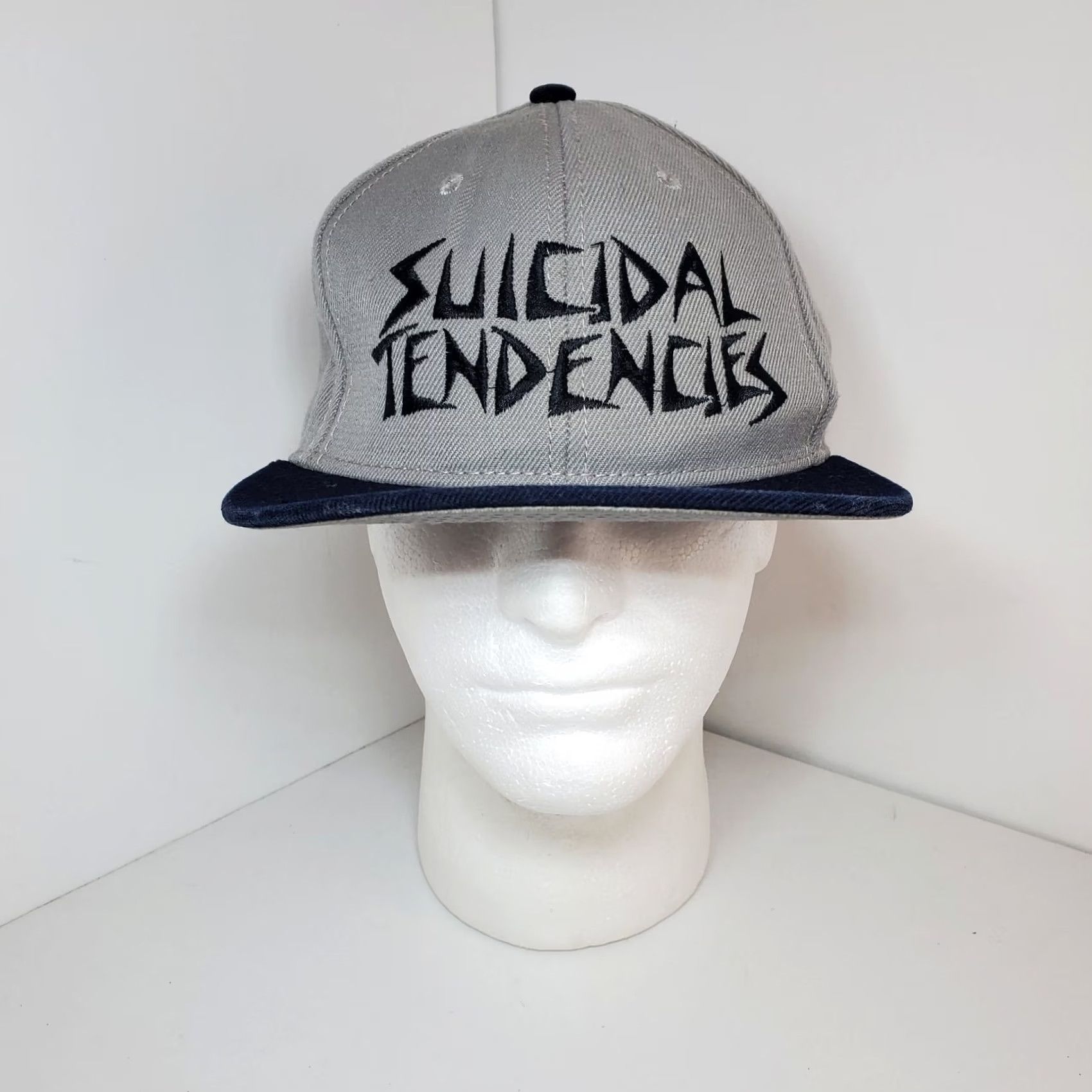 Logo 7 Suicidal Tendencies OG Black Logo Snapback Grey Hat Cap - Adjustable, OSFA, Men, Heavy Metal Band, Music, 80s 90s, Punk, Logo Print Size ONE SIZE - 2 Thumbnail