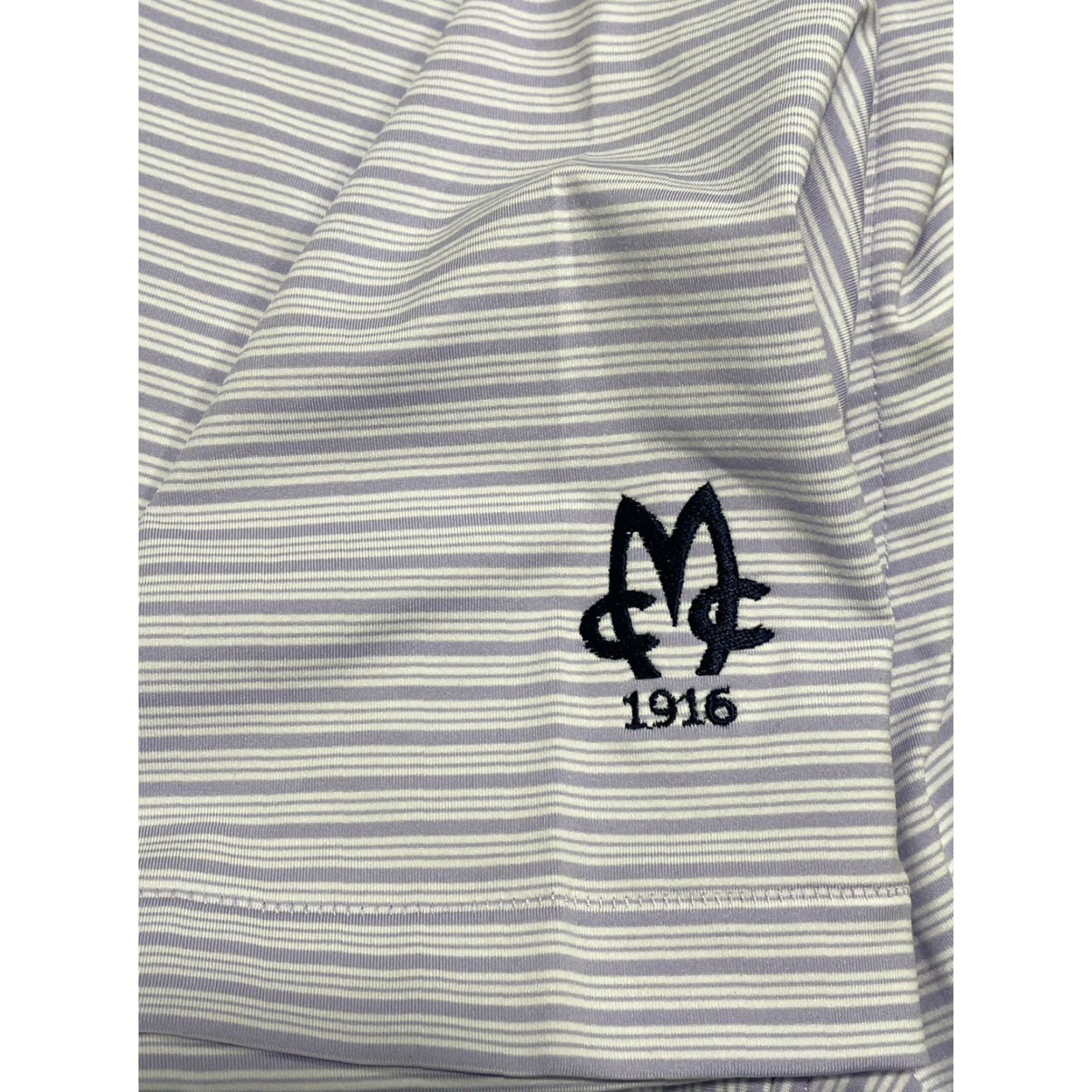 Peter Millar Peter Millar Shirt Purple/White Striped Summer Comfort Polo L Mens Size US L / EU 52-54 / 3 - 5 Thumbnail