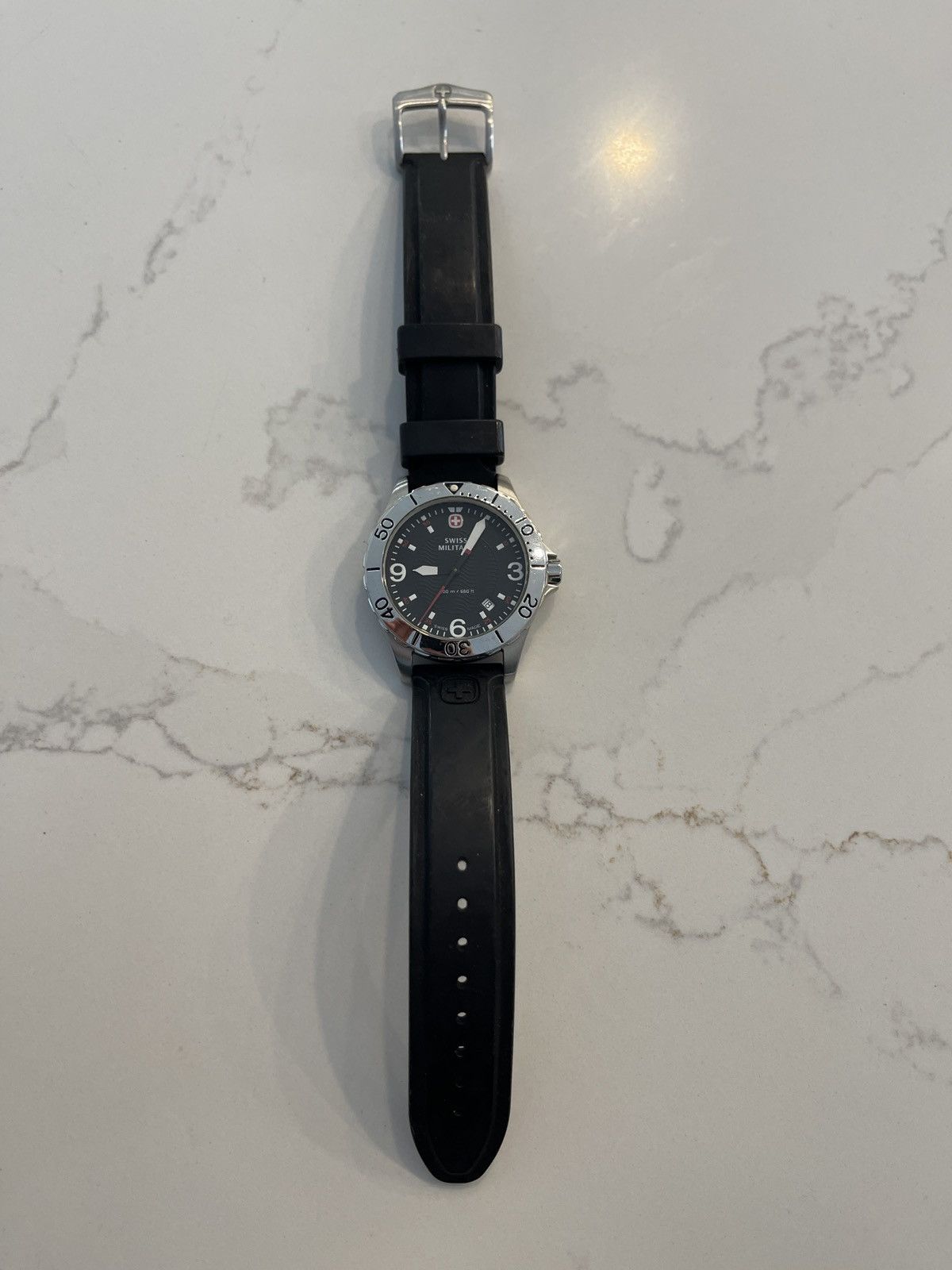 Vintage Swiss Military stainless steel watch 7217x dive Size ONE SIZE - 1 Thumbnail