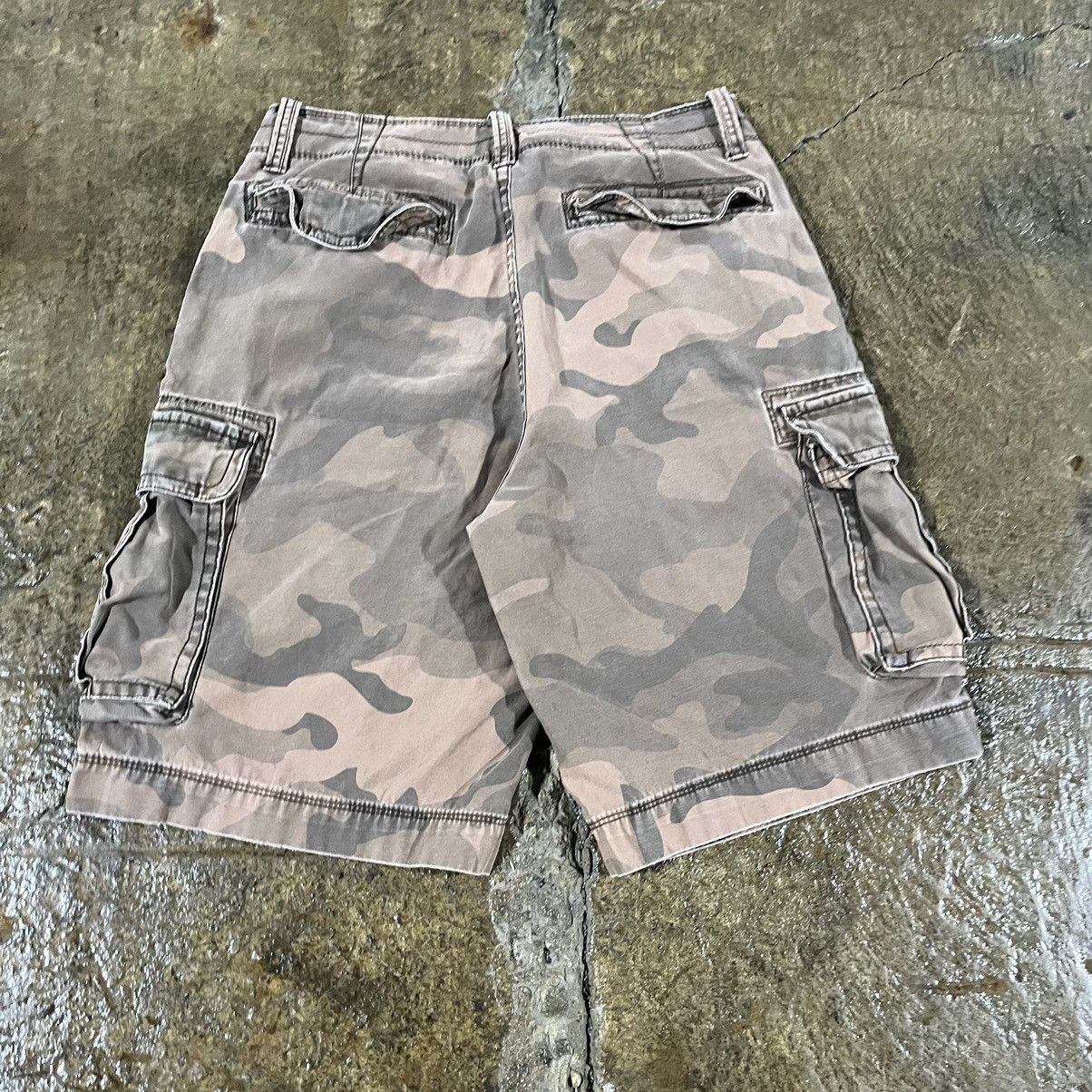 Vintage Crazy Vintage Y2K Baggy Brown Camo Cargo Shorts JNCO Skater Size US 32 / EU 48 - 3 Thumbnail