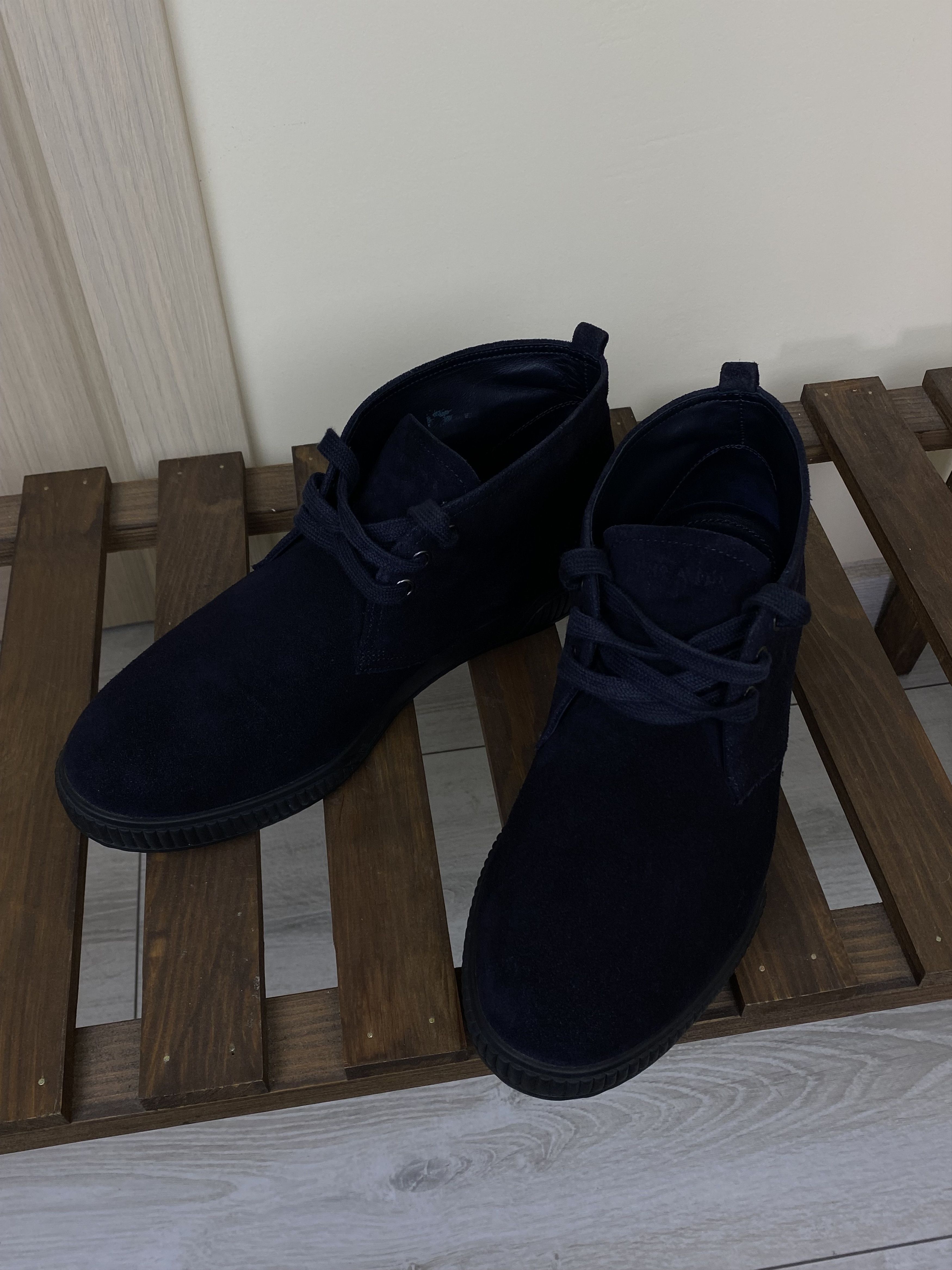 Prada Vintage Prada navy blue leather suede boots shoes 4T 2754 Size US 8.5 / EU 41-42 - 6 Thumbnail