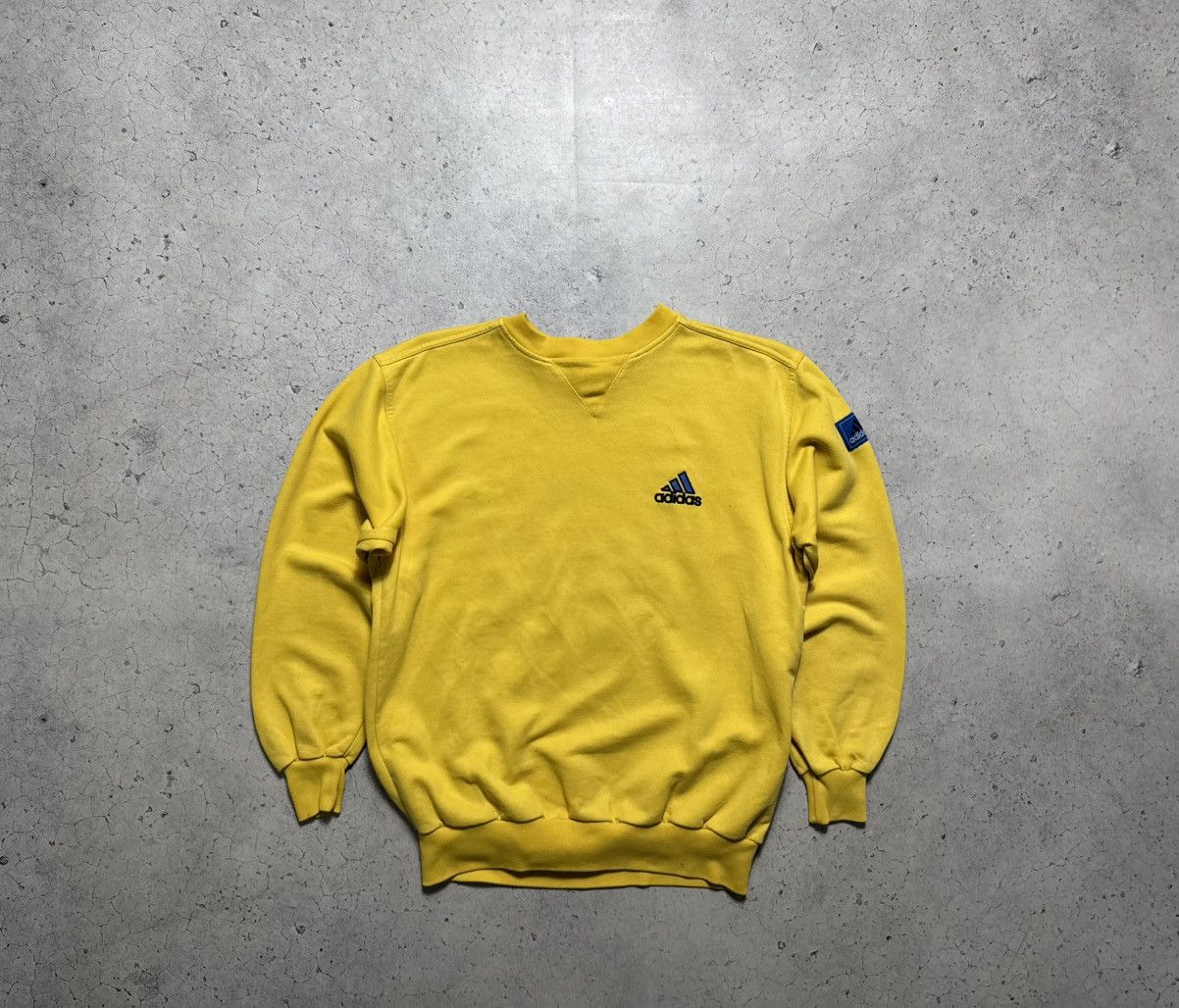 Adidas Adidas Vintage 90’s Yellow Sweatshirt Size S Size US S / EU 44-46 / 1 - 1 Thumbnail
