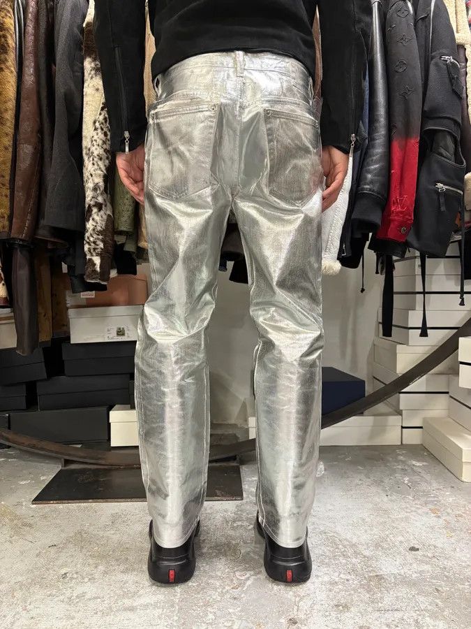 AW2018 Maison Margiela Silver Astro White Jeans