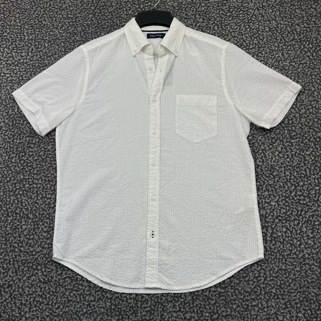 Nautica Nautica Button Down Shirt Men White Short Sleeve Collared S Size US S / EU 44-46 / 1 - 1 Thumbnail