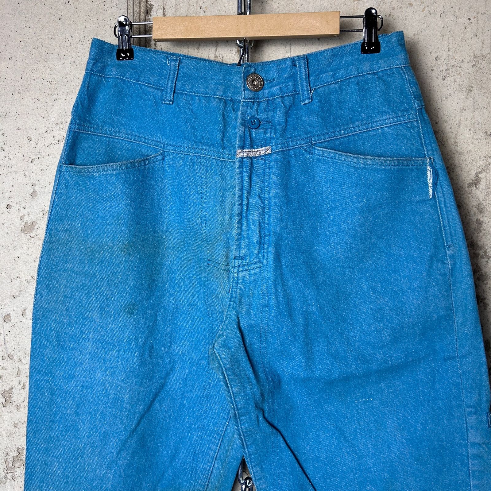 Marithe + Francois Girbaud Girbaud Brand X 34" Blue Straight Fit Cotton Denim Jeans Size US 34 / EU 50 - 3 Thumbnail