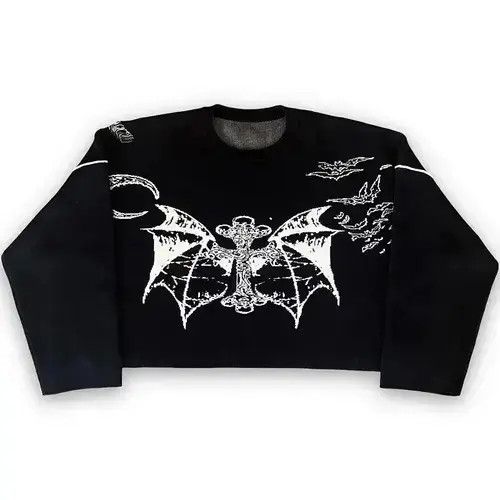 Other winter Dark Bat Hip Hop sweater Gothic Size US M / EU 48-50 / 2 - 3 Thumbnail