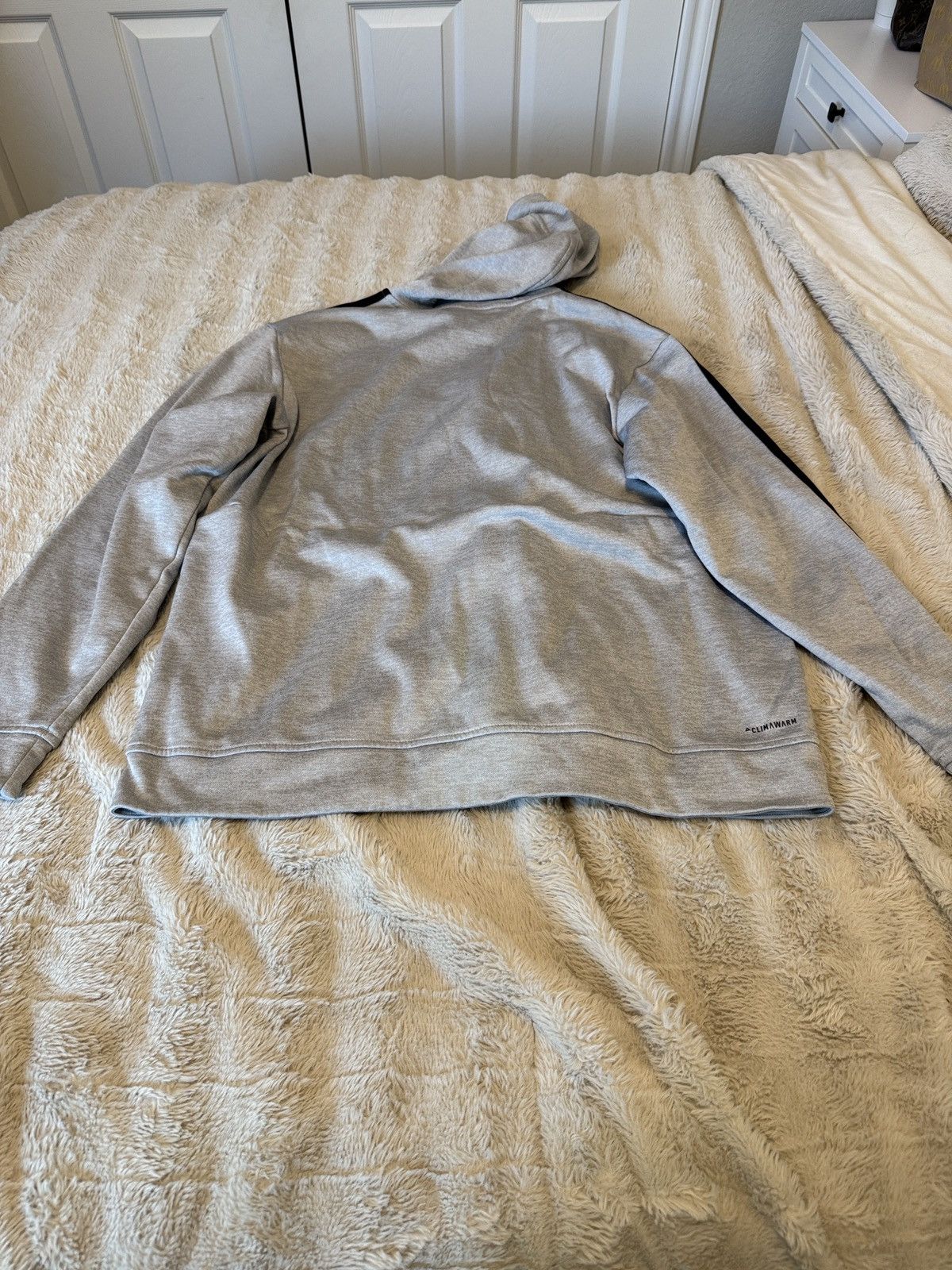 Adidas Adidas Grey Zip Up Hoodie Size US L / EU 52-54 / 3 - 3 Thumbnail