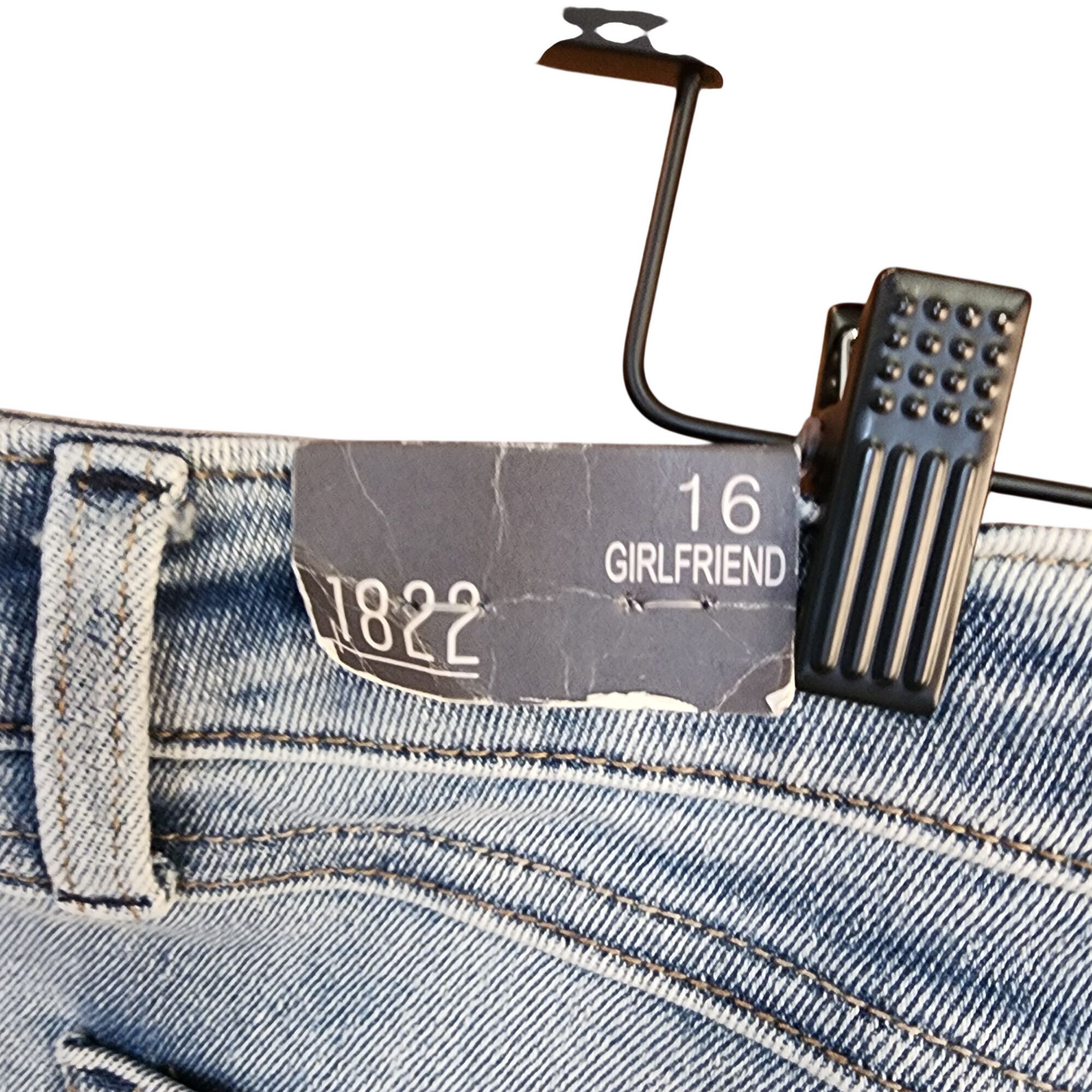 Other 1822 Denim GirlFriend raw Hem Light wash Jeans Womens Size 1 Size 38" / US 16 / IT 52 - 3 Thumbnail