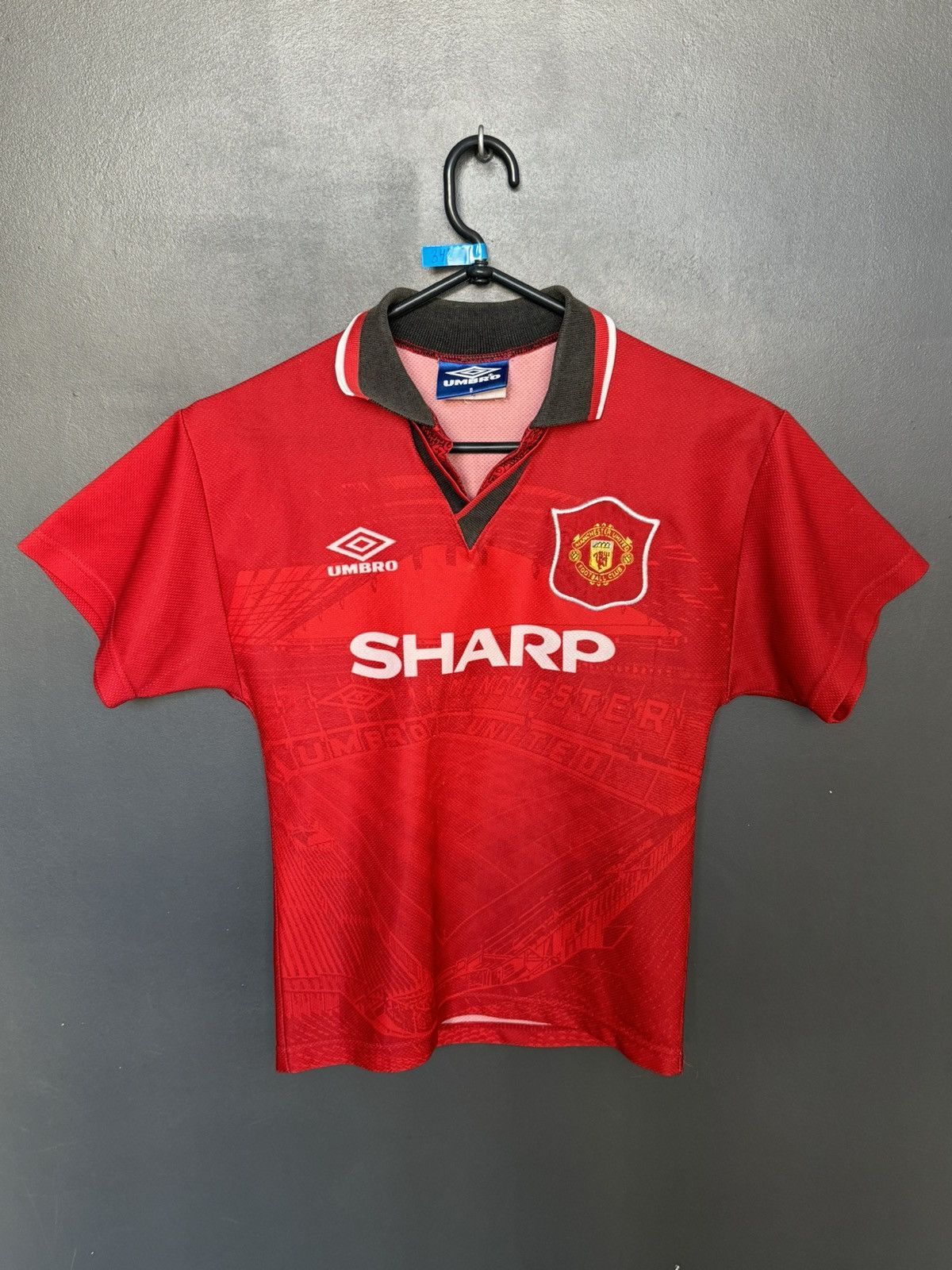 Umbro KIDS Manchester United 94/95 Home Football Jersey T-Shirt Size US XS / EU 42 / 0 - 1 Thumbnail