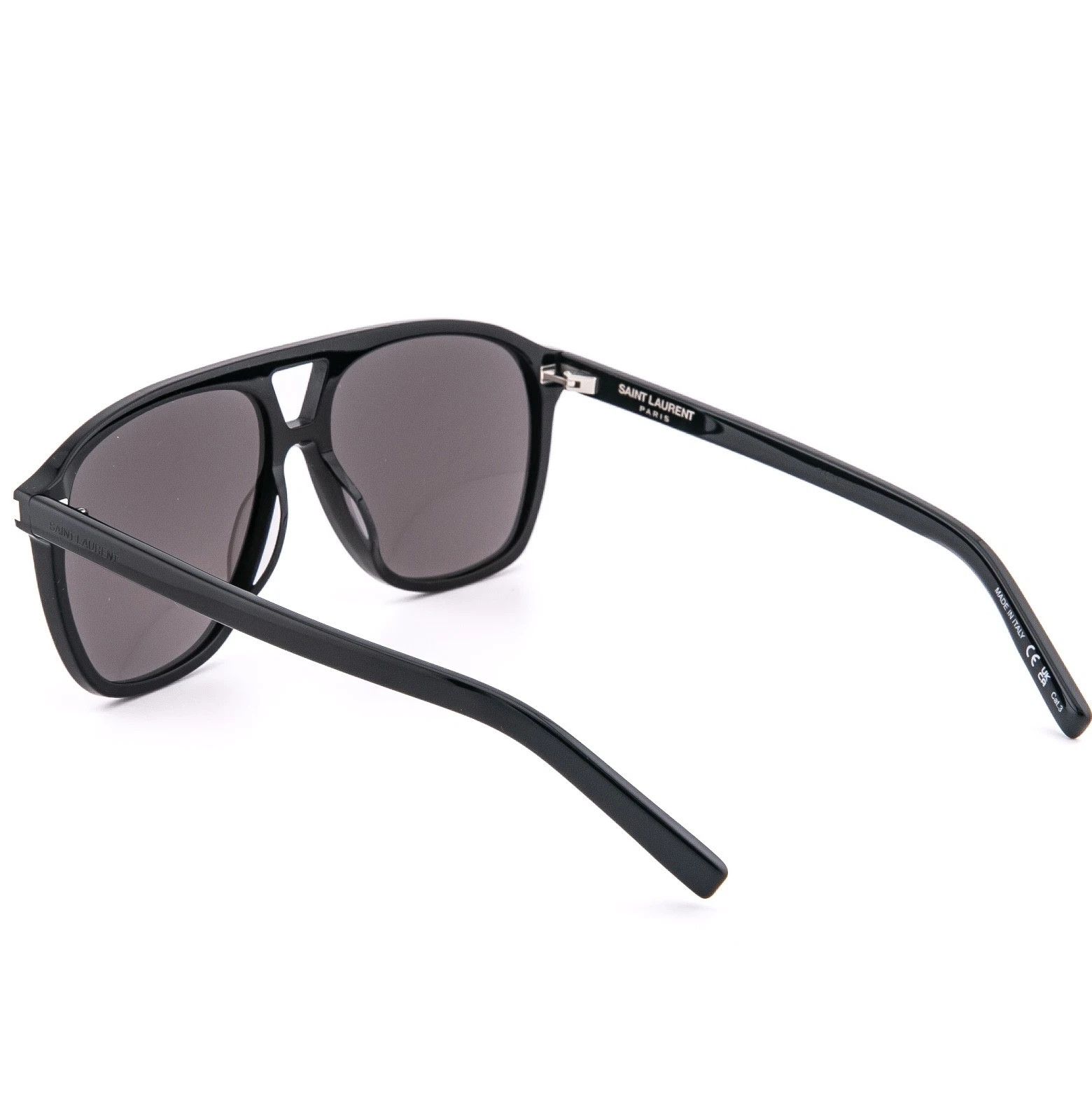 Saint Laurent Paris SAINT LAURENT DUNE SL 596 SL596 Black Aviator Sunglasses 001 Size ONE SIZE - 2 Thumbnail